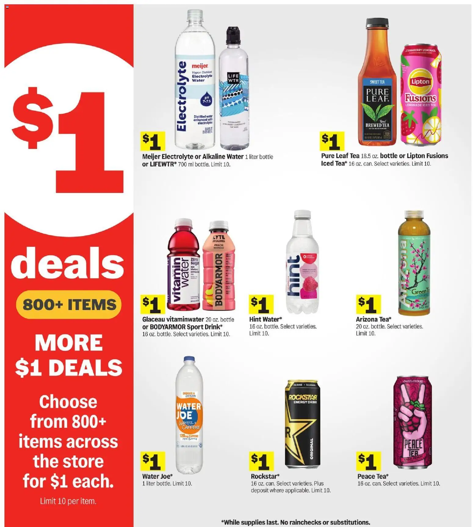 Meijer Weekly Ad - valid from 25.02.2026 | Page: 9 | Products: Vitamin, Tea, Water