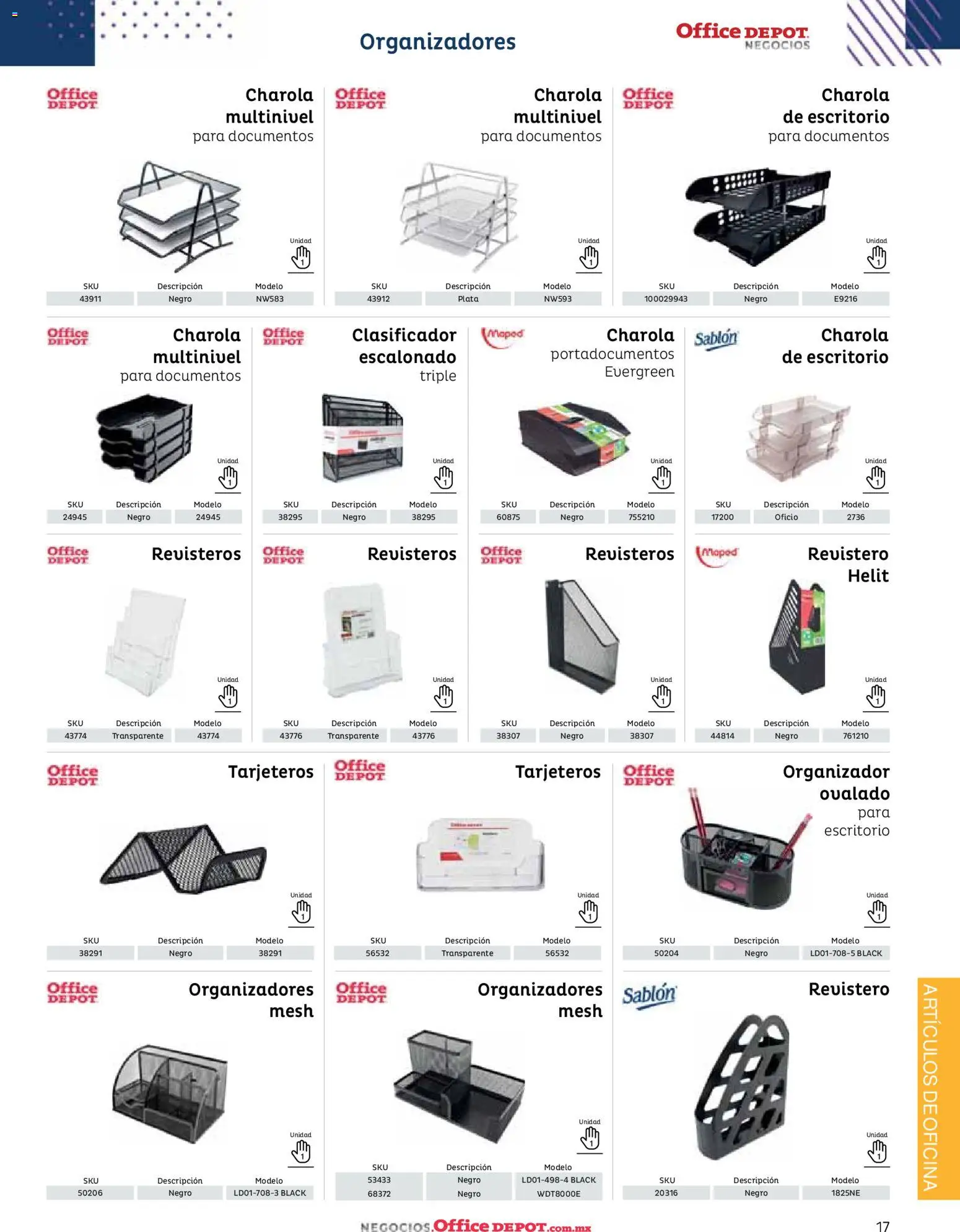 Nuevas ofertas de Office Depot válidas en toda la República Mexicana desde el 12.01.2026. ¡Encuentra las mejores ofertas en Office Depot catálogo 2026! | Página: 19 | Productos: Organizador, Escritorio