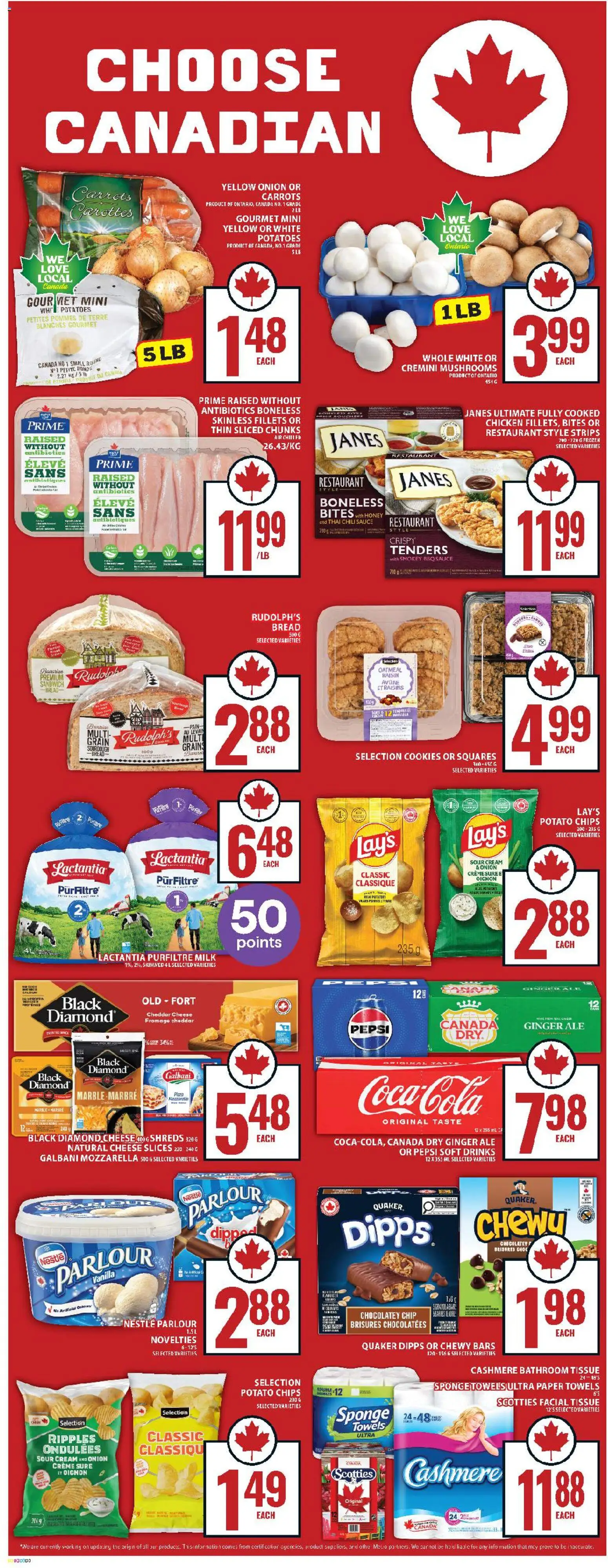 Food Basics flyer valid from 26.02.2026 | Page: 6 | Products: Chips, Sponge, Milk, Chicken