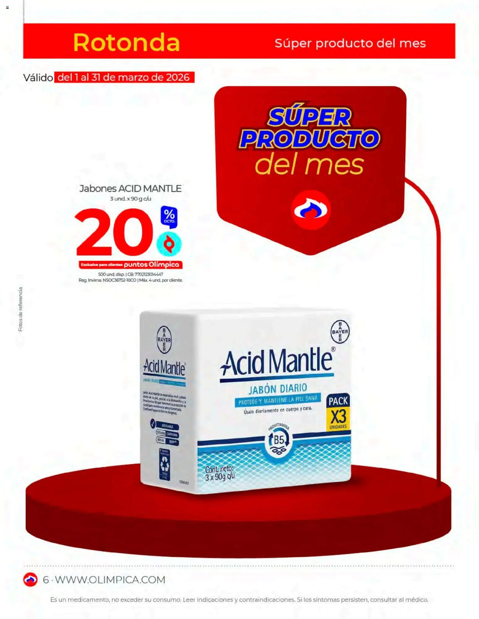 Olímpica revista - valida desde el 01.03.2026 | Página: 6 | Productos: Jabón