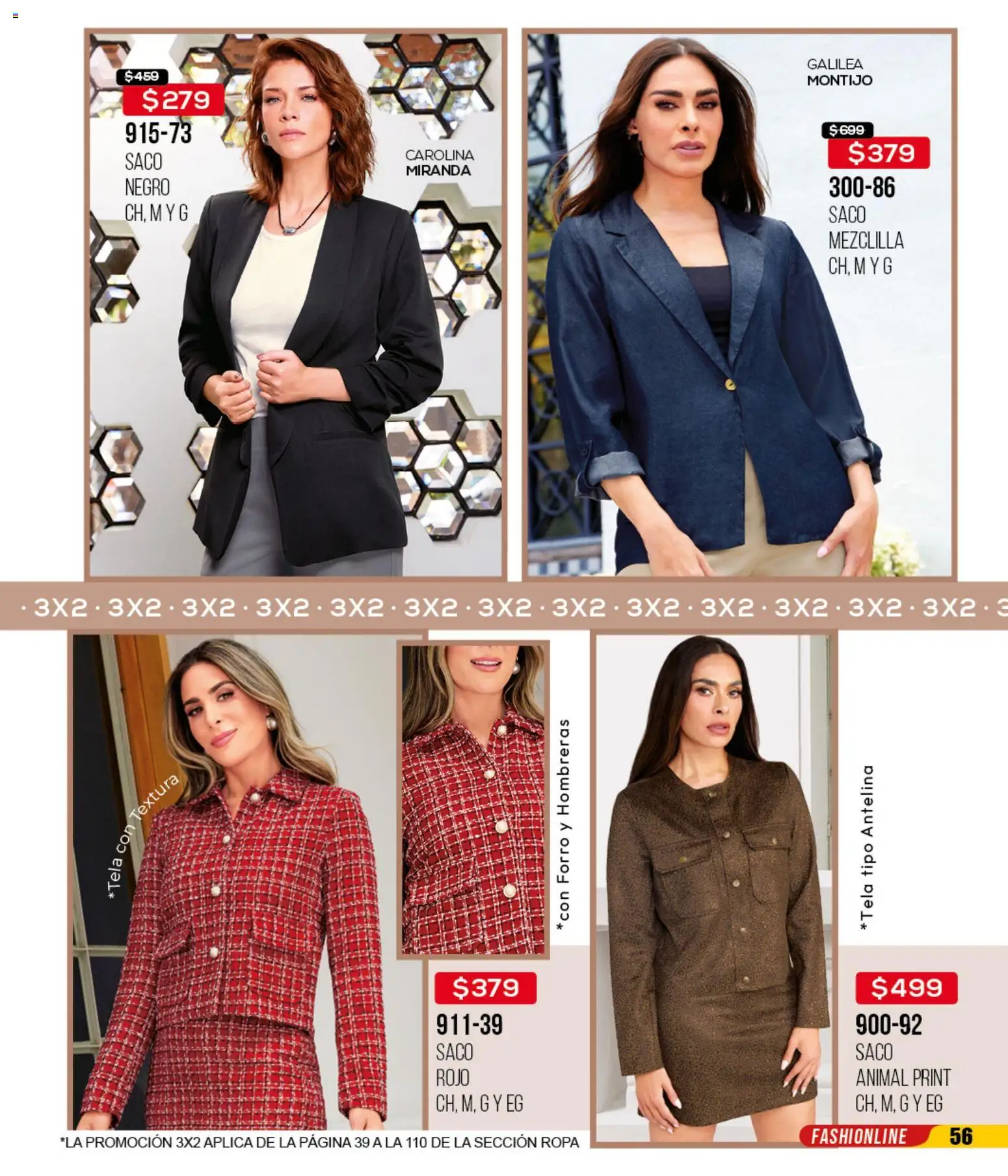 Nuevas ofertas de Cklass válidas en toda la República Mexicana desde el 14.04.2026. ¡Encuentra las mejores ofertas en Cklass catálogo 3X2 Digital Ropa! | Página: 57