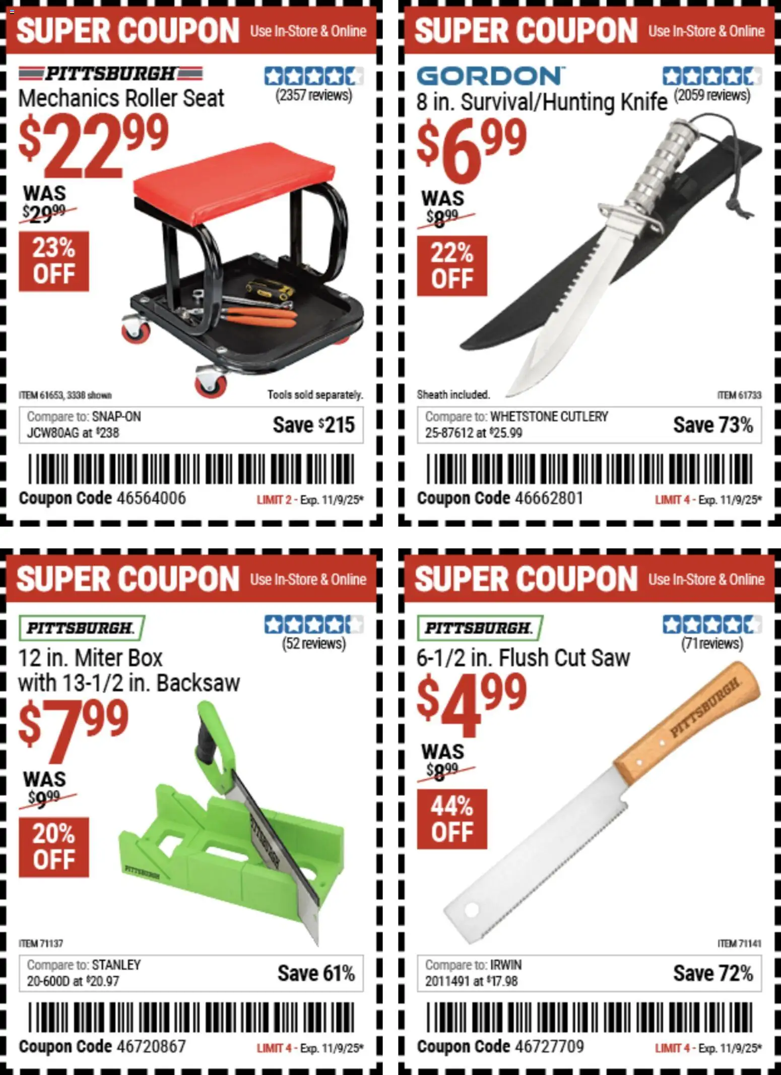 Harbor Freight Weekly Ad - valid from 27.10.2025 | Page: 17 | Products: Saw, Box