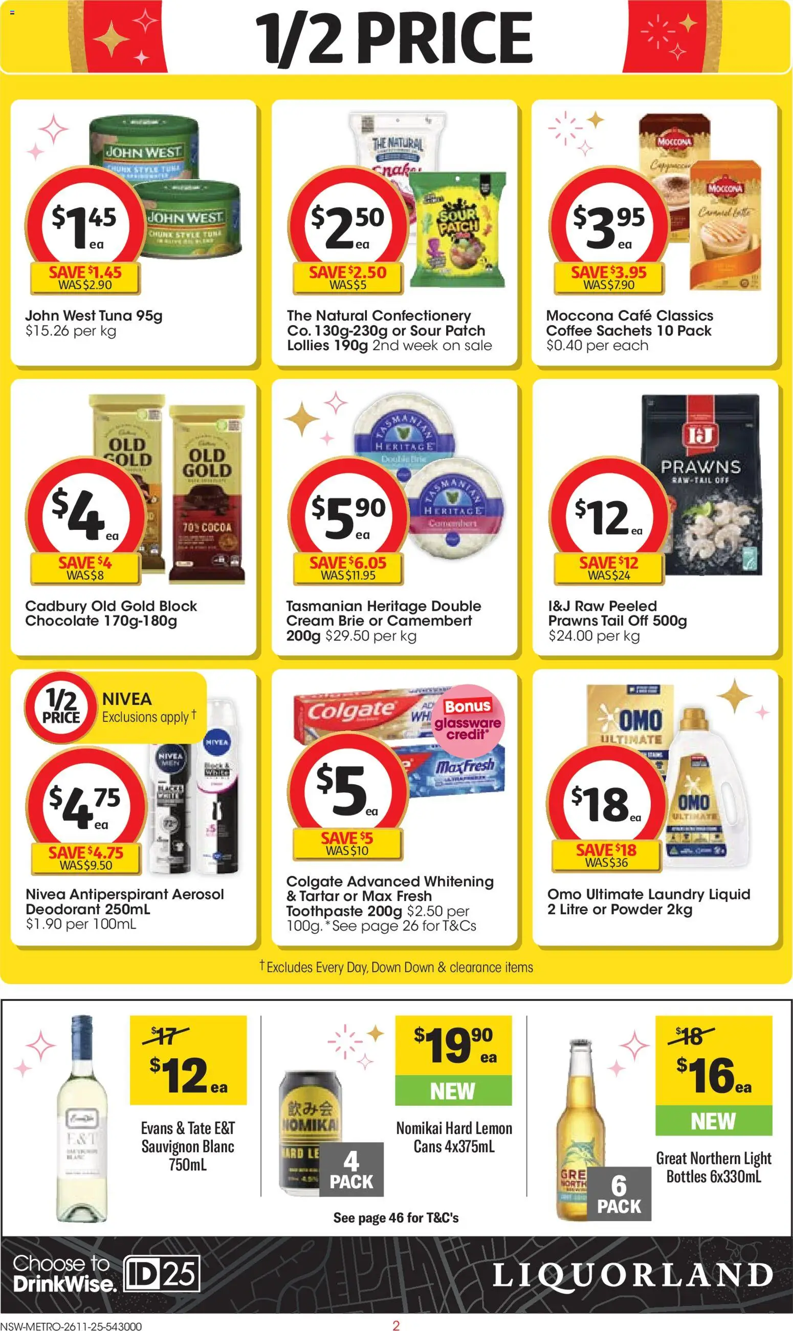 Coles catalogue - valid from 26.11.2025 | Page: 2 | Products: Deodorant, Toothpaste, Lemon, Laundry