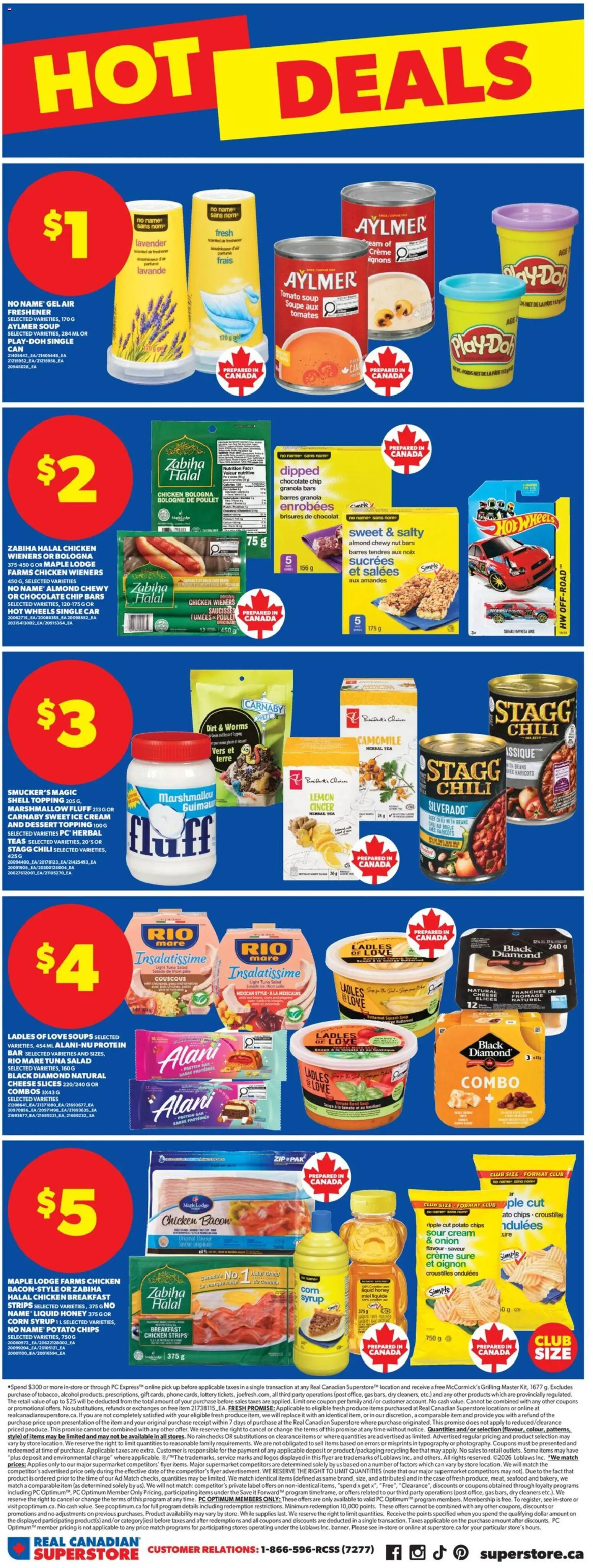 Real Canadian Superstore flyer valid from 09.04.2026 | Page: 11 | Products: Chips, Cream, Bed, Cheese