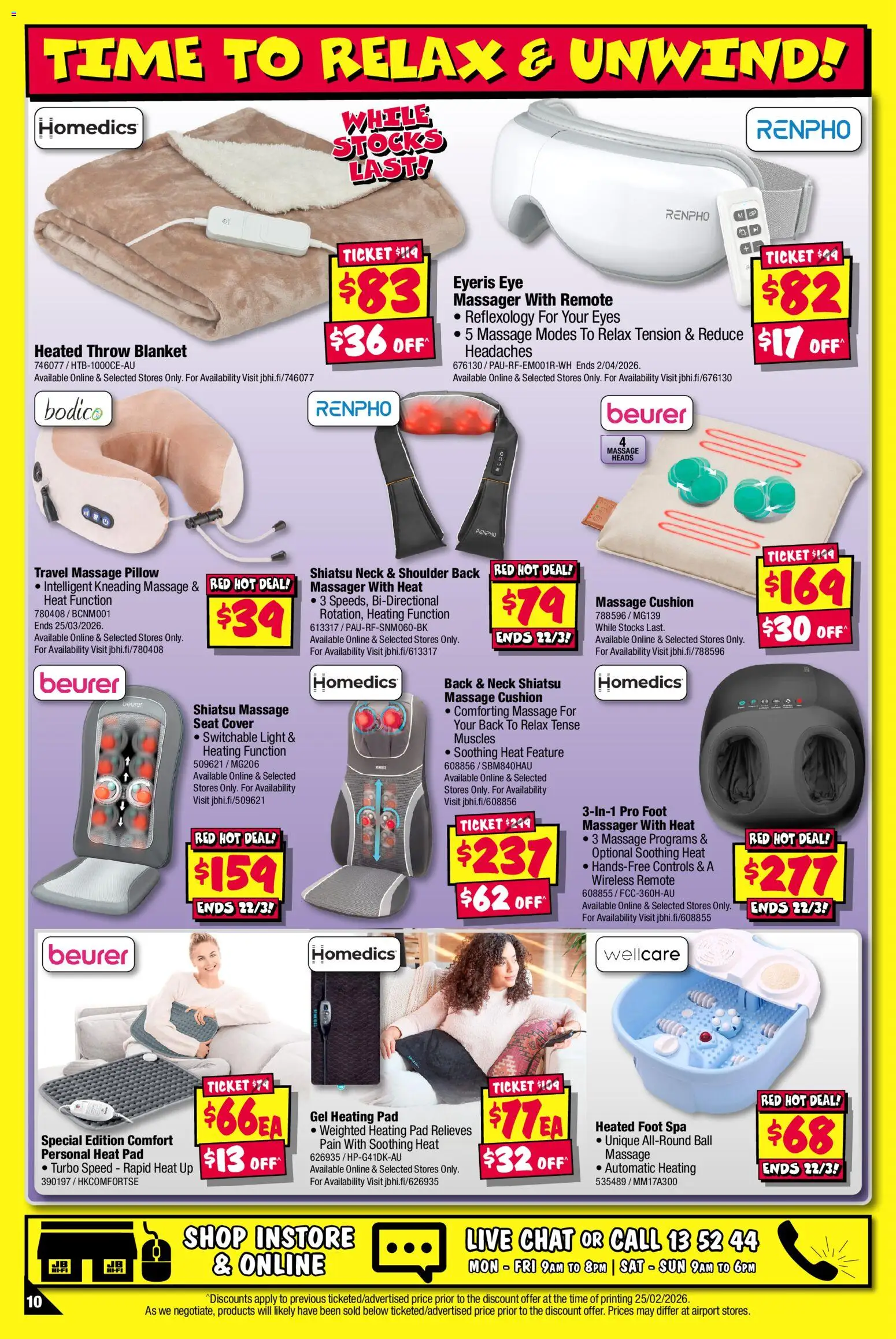 JB Hi-Fi catalogue - valid from 09.03.2026 | Page: 10 | Products: Cushion, Light, Pillow, Blanket