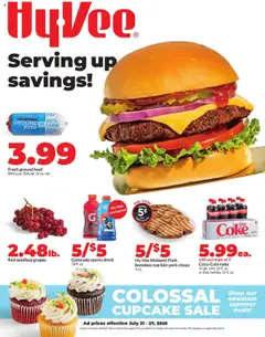 Preview of HyVee weekly ads valid from 21.07.2025