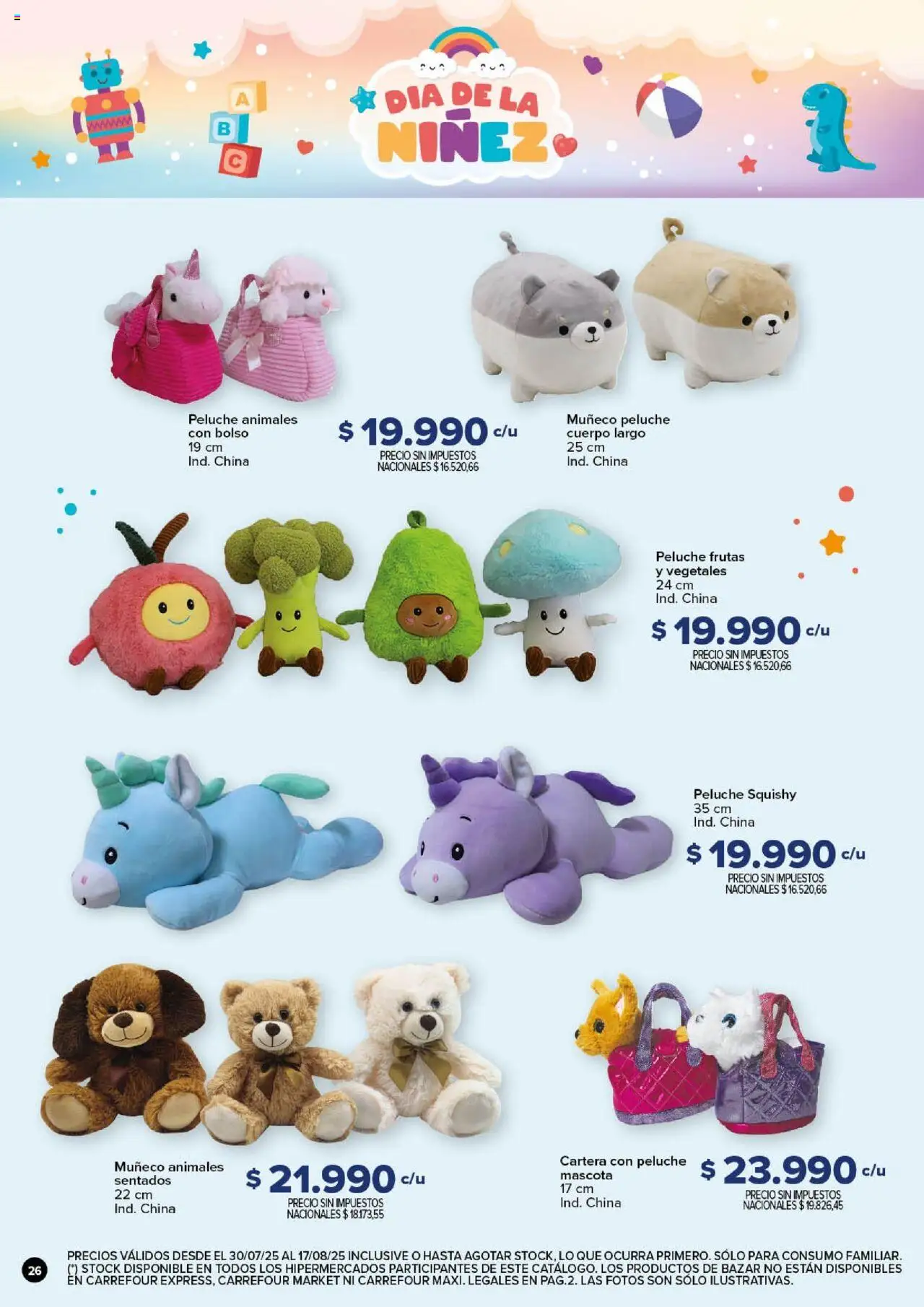 Carrefour - Día de la Niñez │ válido desde el 30.07.2025 | Página: 26 | Productos: Cartera, Bolso