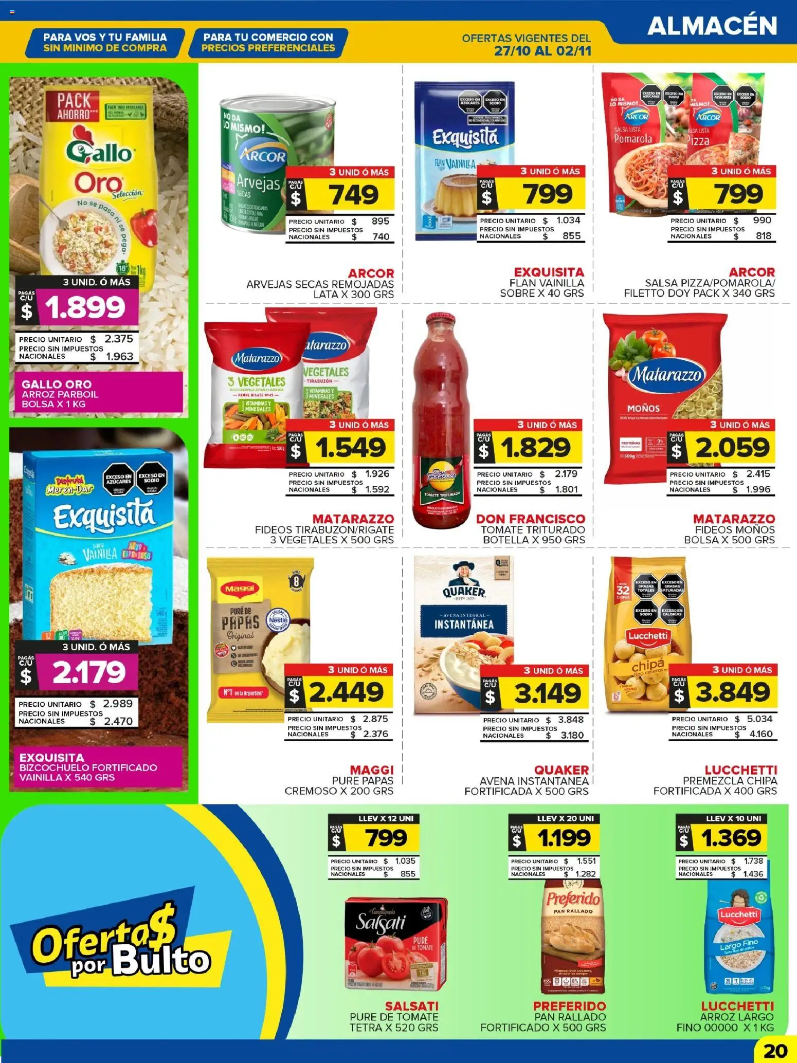Carrefour Maxi catálogo │ válido desde el 27.10.2025 | Página: 20 | Productos: Vitaminas, Sobre, Arvejas, Pizza