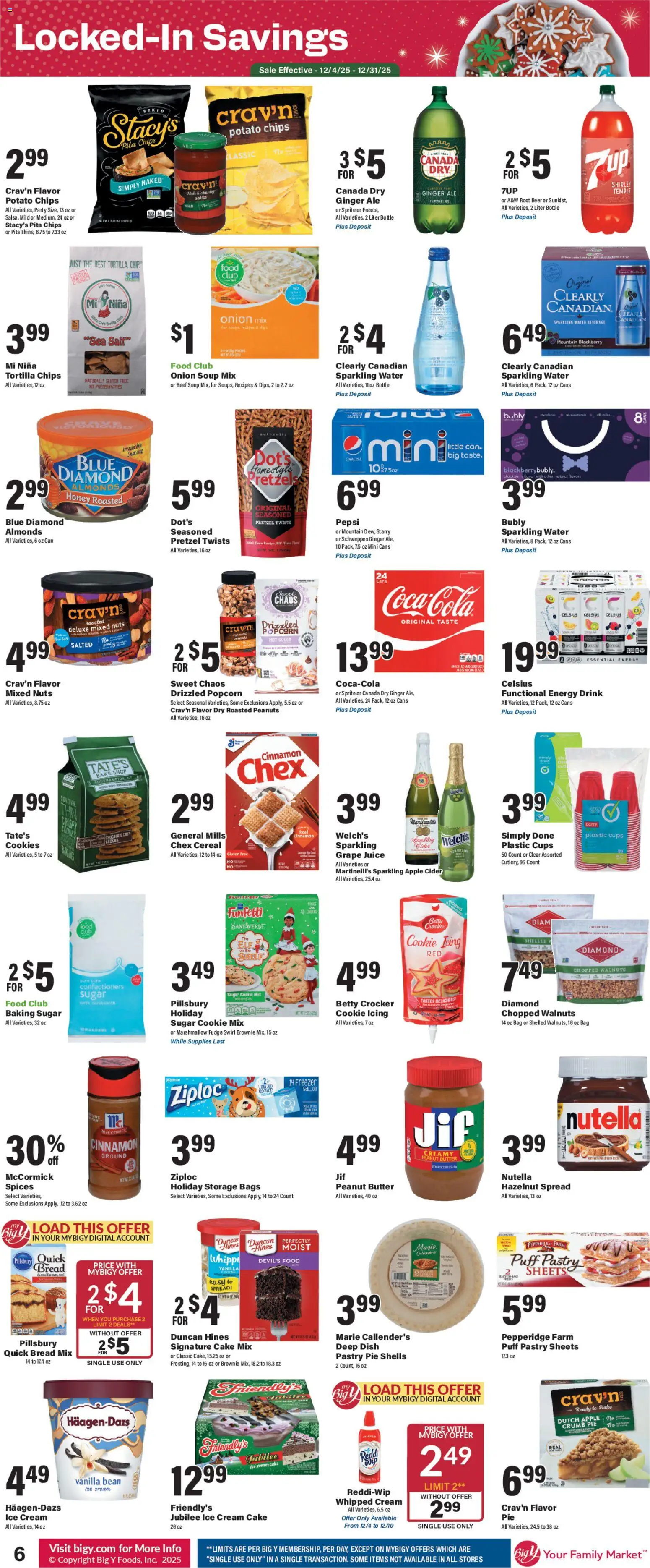 Big Y Weekly Ad - valid from 04.12.2025 | Page: 9 | Products: Cider, Nuts, Cream, Sugar