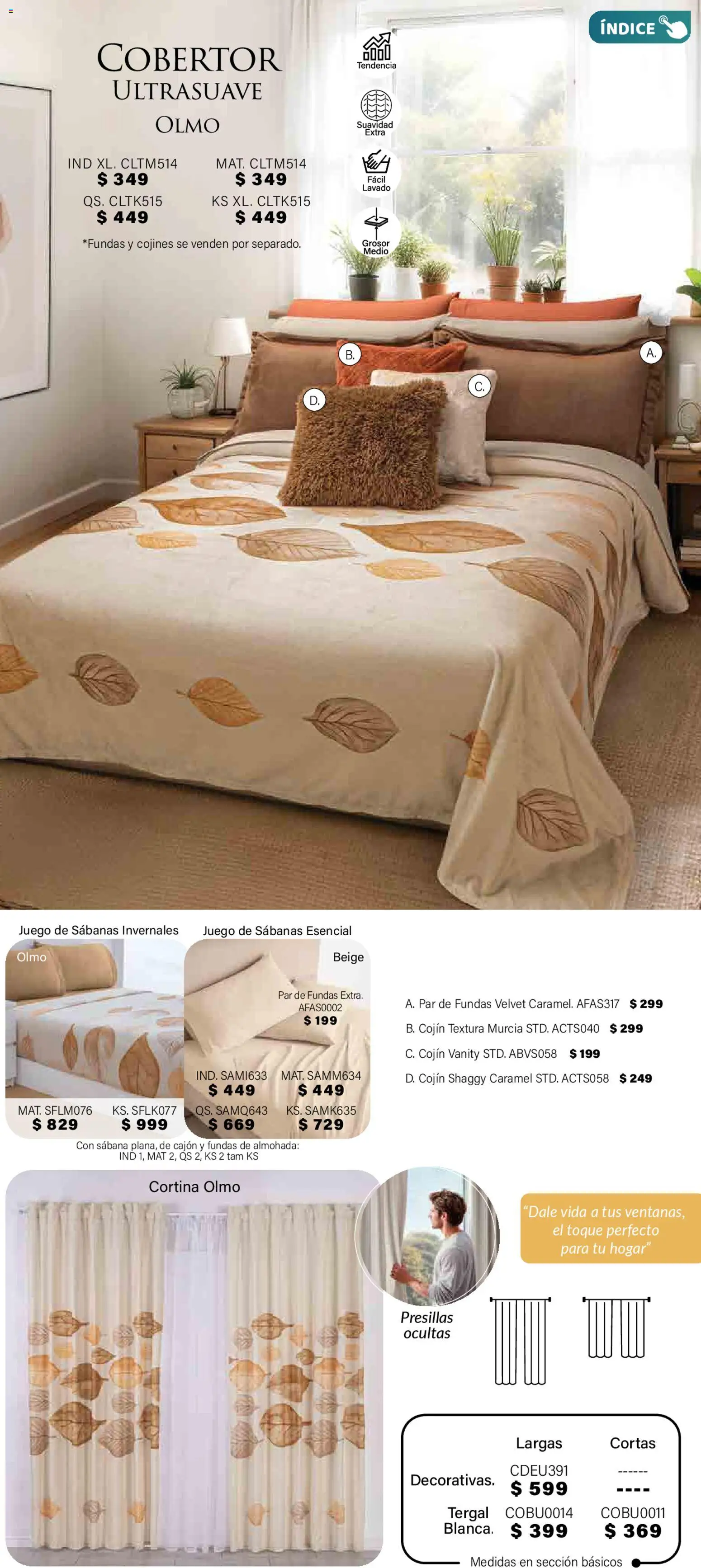 Nuevas ofertas de Colchas Concord válidas en toda la República Mexicana desde el 01.11.2025. ¡Encuentra las mejores ofertas en Colchas Concord Buen Fin! | Página: 398 | Productos: Cobertor, Juego, Almohada, Sabanas