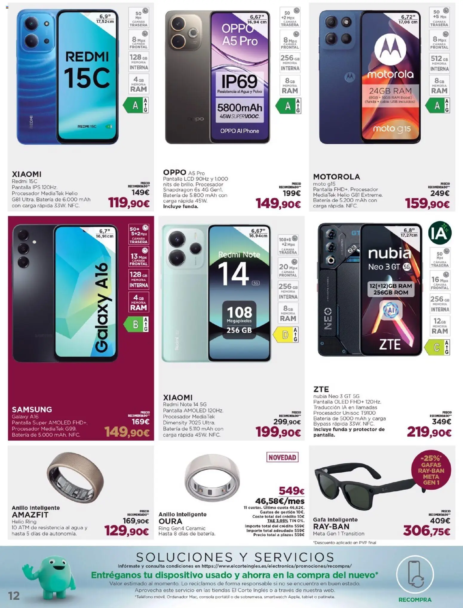 Nuevas ofertas de El Corte Inglés válidas en toda la República Mexicana desde el 16.12.2025. ¡Encuentra las mejores ofertas en El Corte Inglés catálogo Ofertas que ilusionan! | Página: 12 | Productos: Usb, Agua, Cable, Polvo