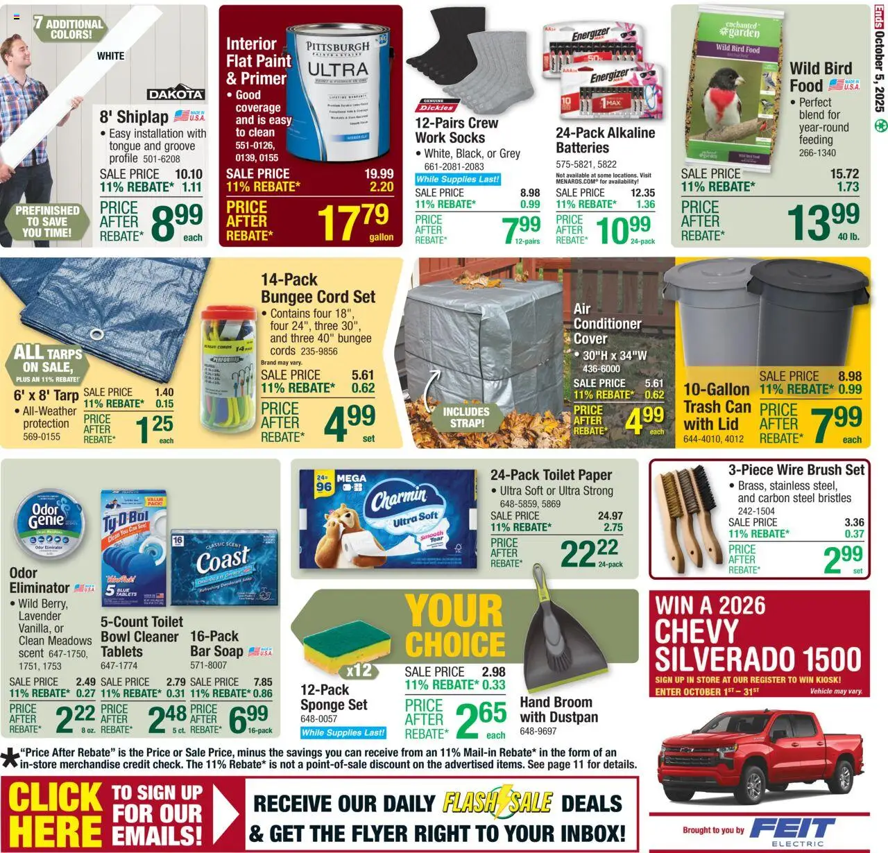 Menards - Weekly Ad - valid from 24.09.2025 | Page: 20 | Products: Conditioner, Deodorant, Bar Soap, Sponge