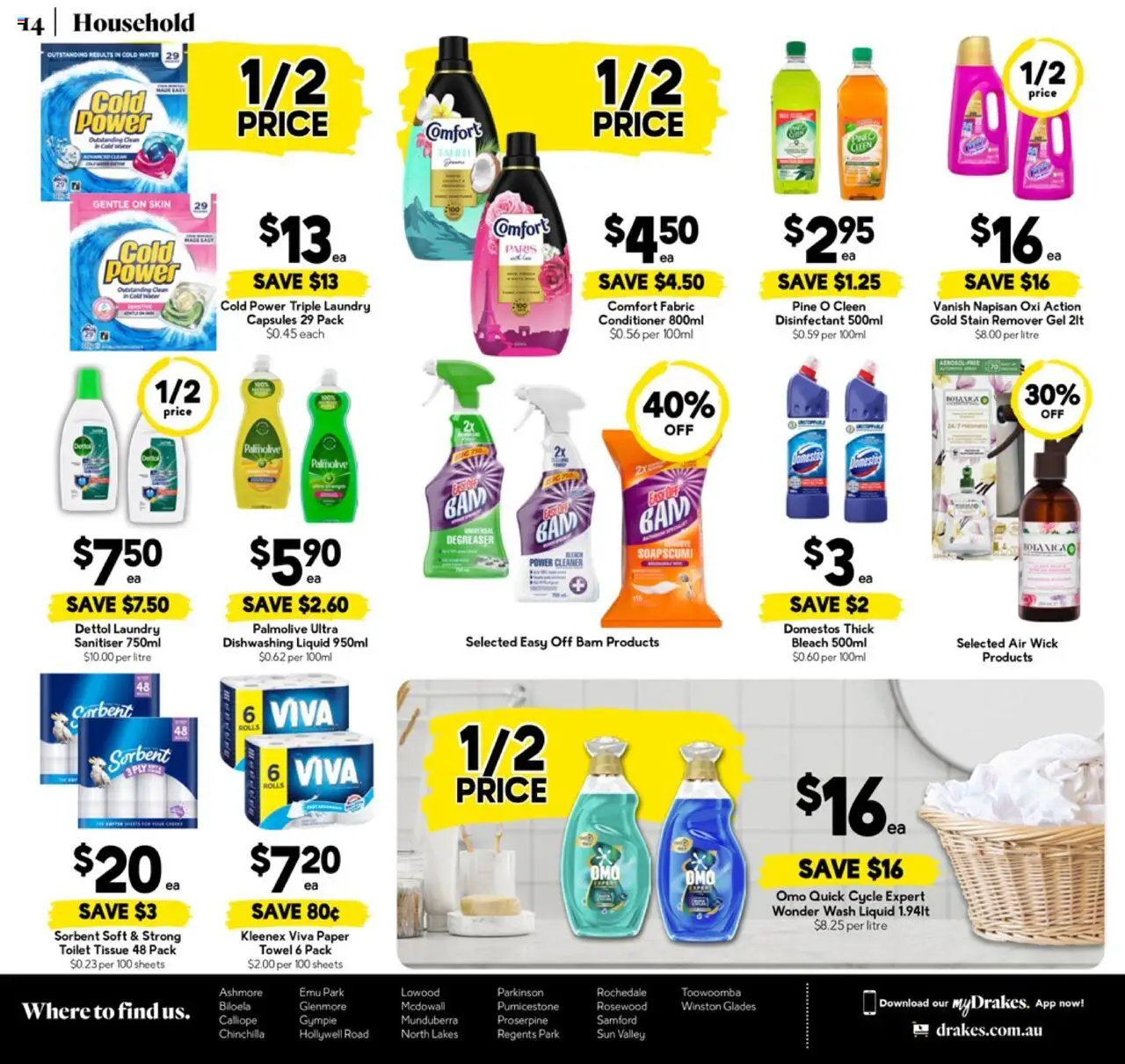 Drakes catalogue - valid from 17.09.2025 | Page: 14 | Products: Household, Cleaner, Water, Laundry