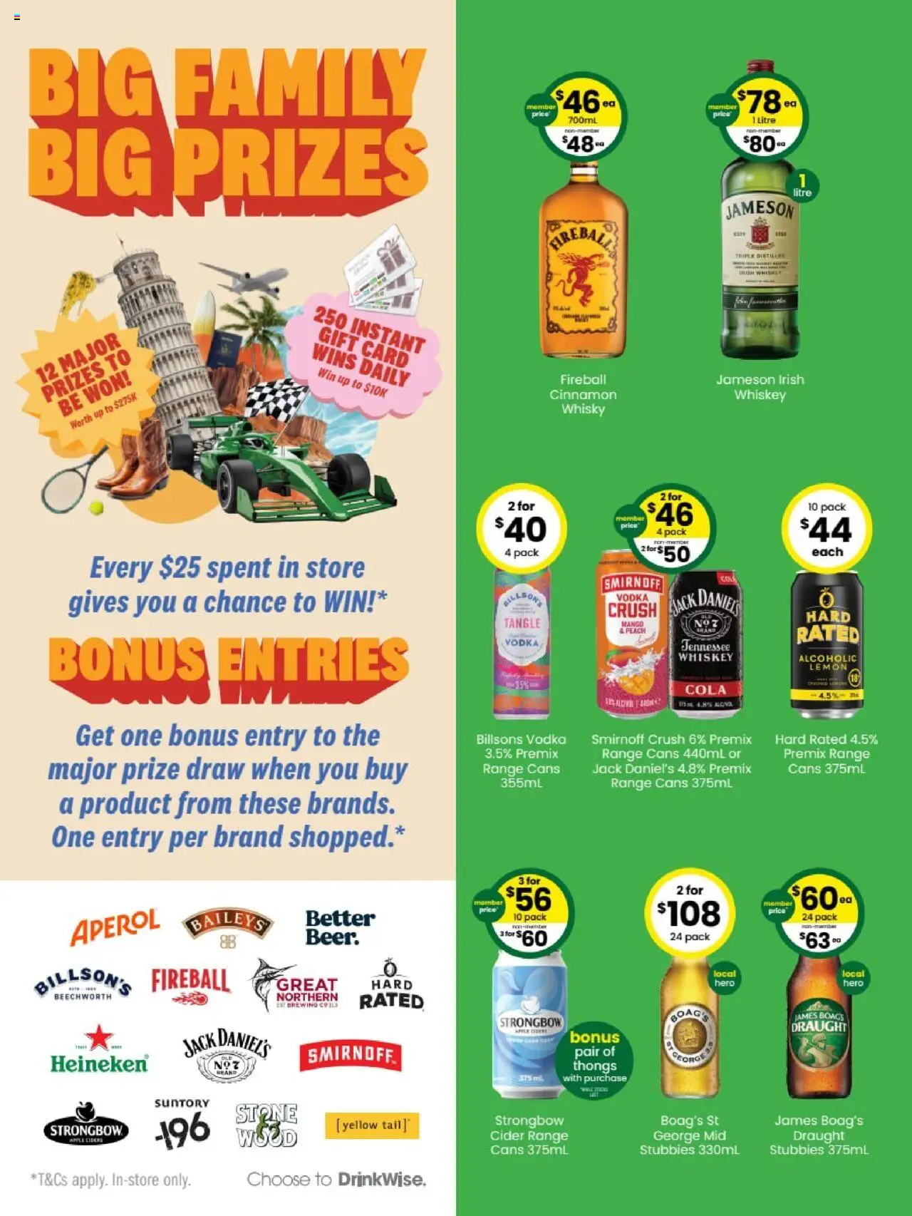 The Bottle-O catalogue - valid from 13.10.2025 | Page: 2 | Products: Whiskey, Lemon, Peach, Thongs