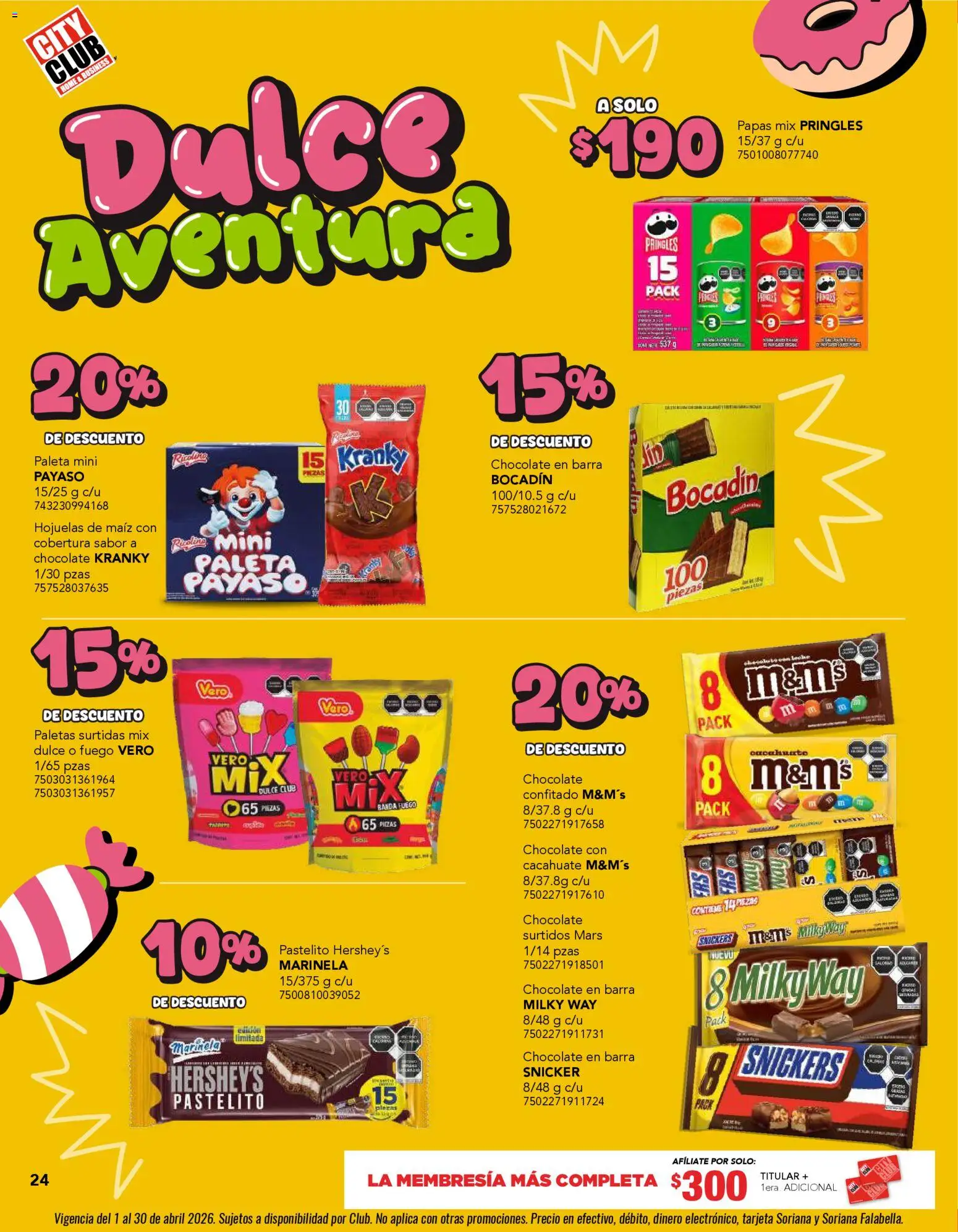 Nuevas ofertas de City Club válidas en toda la República Mexicana desde el 01.04.2026. ¡Encuentra las mejores ofertas en City Club catálogo! | Página: 24