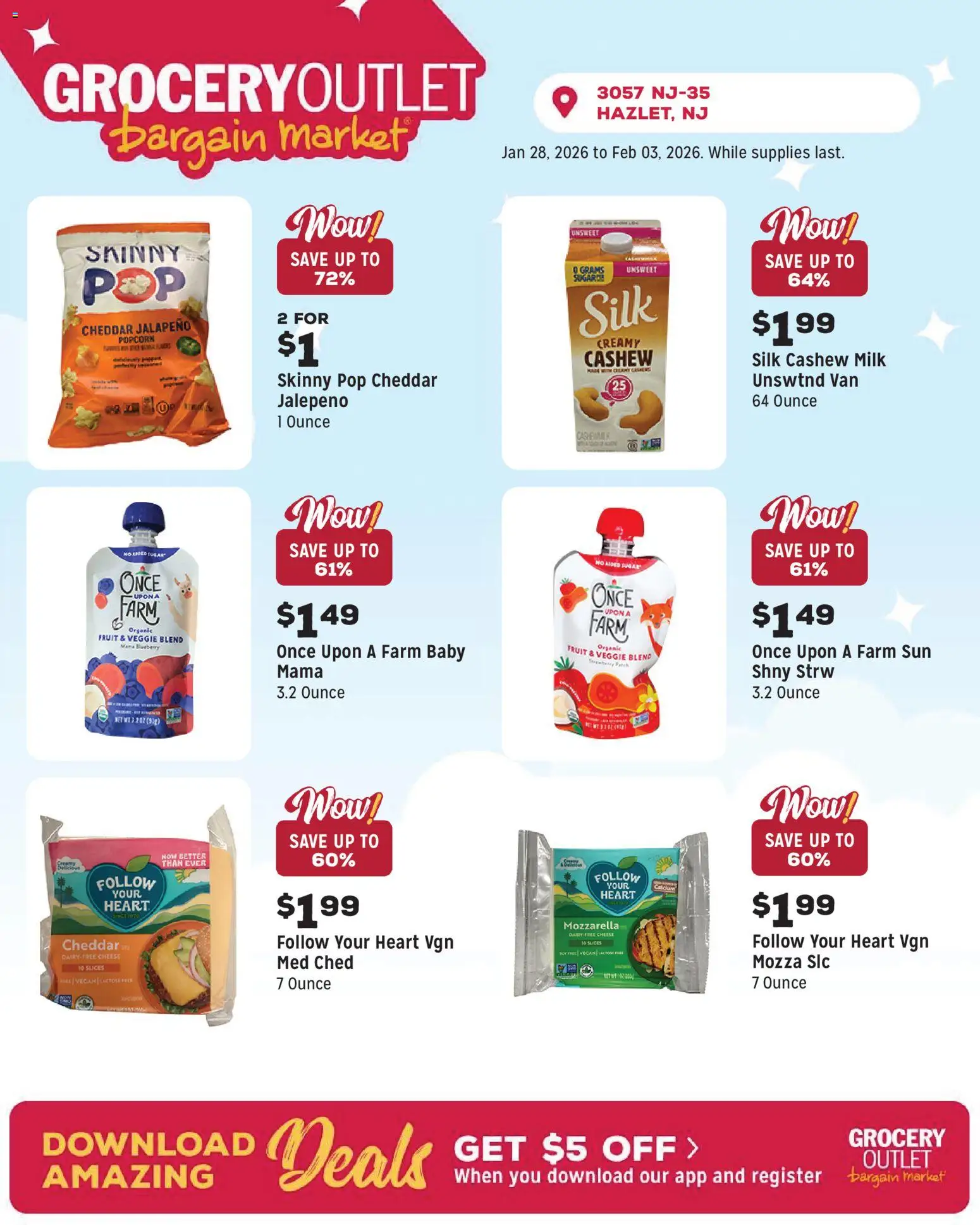 Grocery Outlet Weekly Ad - NJ - valid from 28.01.2026 | Page: 6 | Products: Milk, Cheese