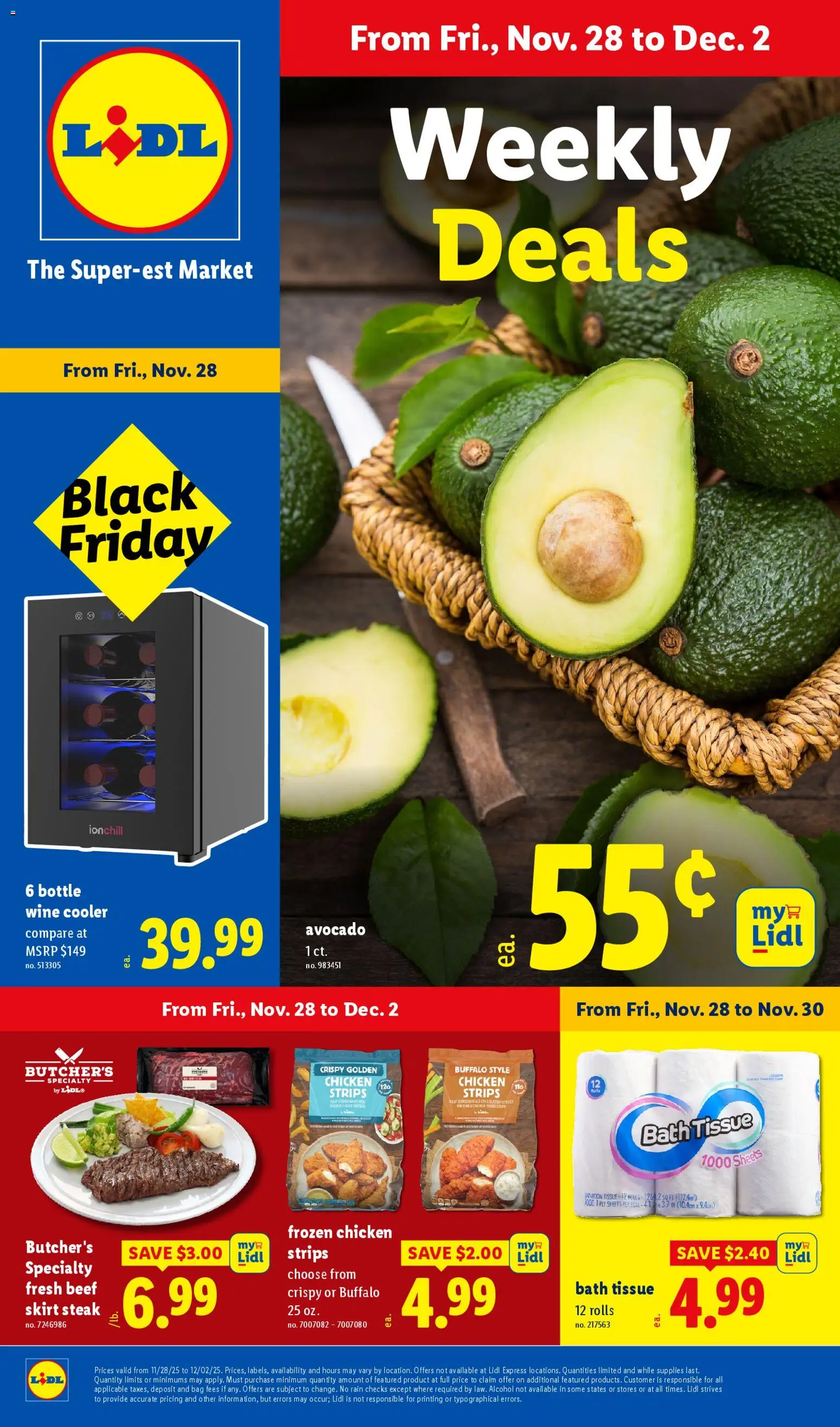 Lidl Black Friday - valid from 27.11.2025 | Page: 1 | Products: Bath, Wine, Avocado, Bag