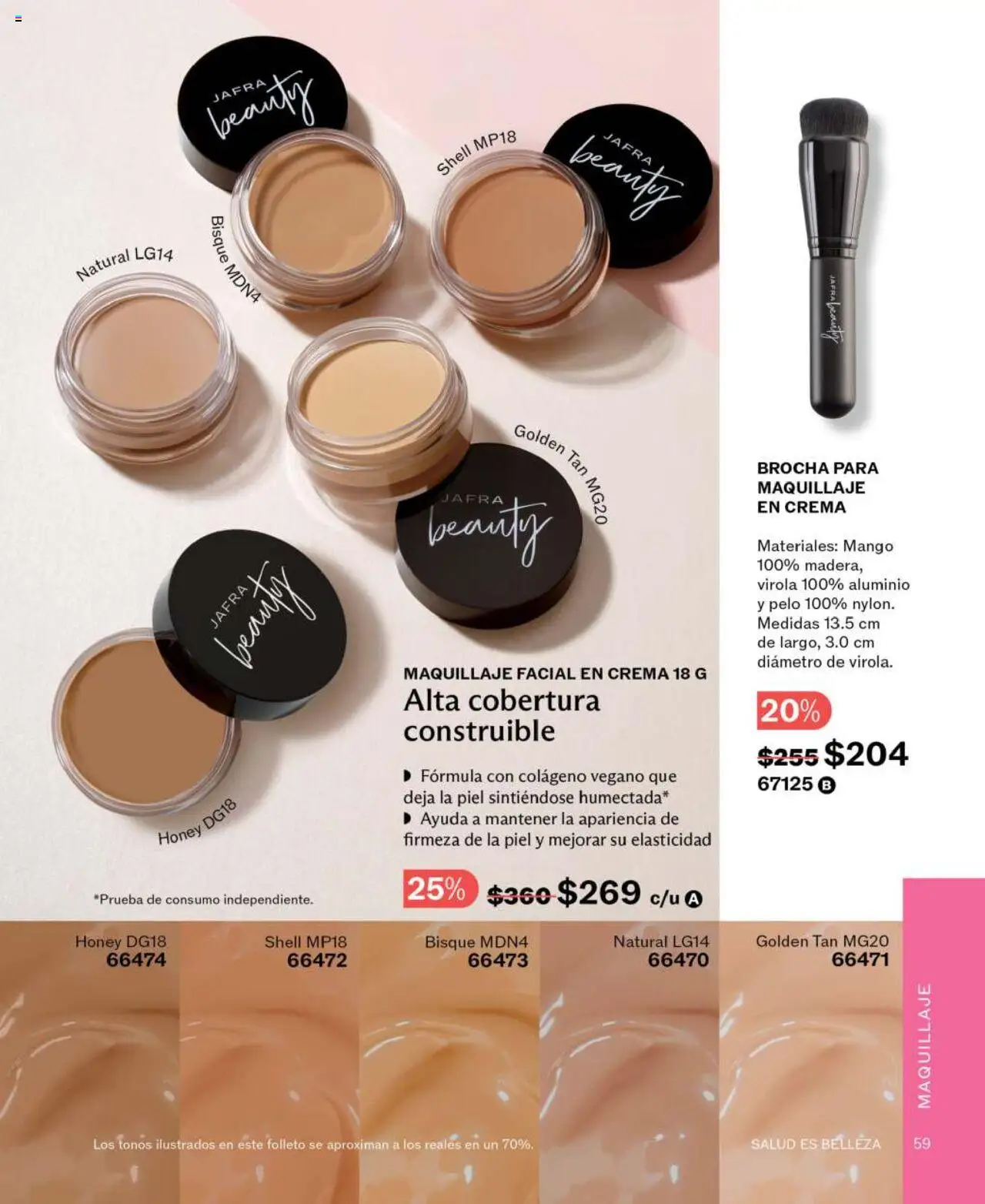 Nuevas ofertas de JAFRA válidas en toda la República Mexicana desde el 01.06.2025. ¡Encuentra las mejores ofertas en JAFRA catálogo! | Página: 59 | Productos: Crema, Mango, Maquillaje