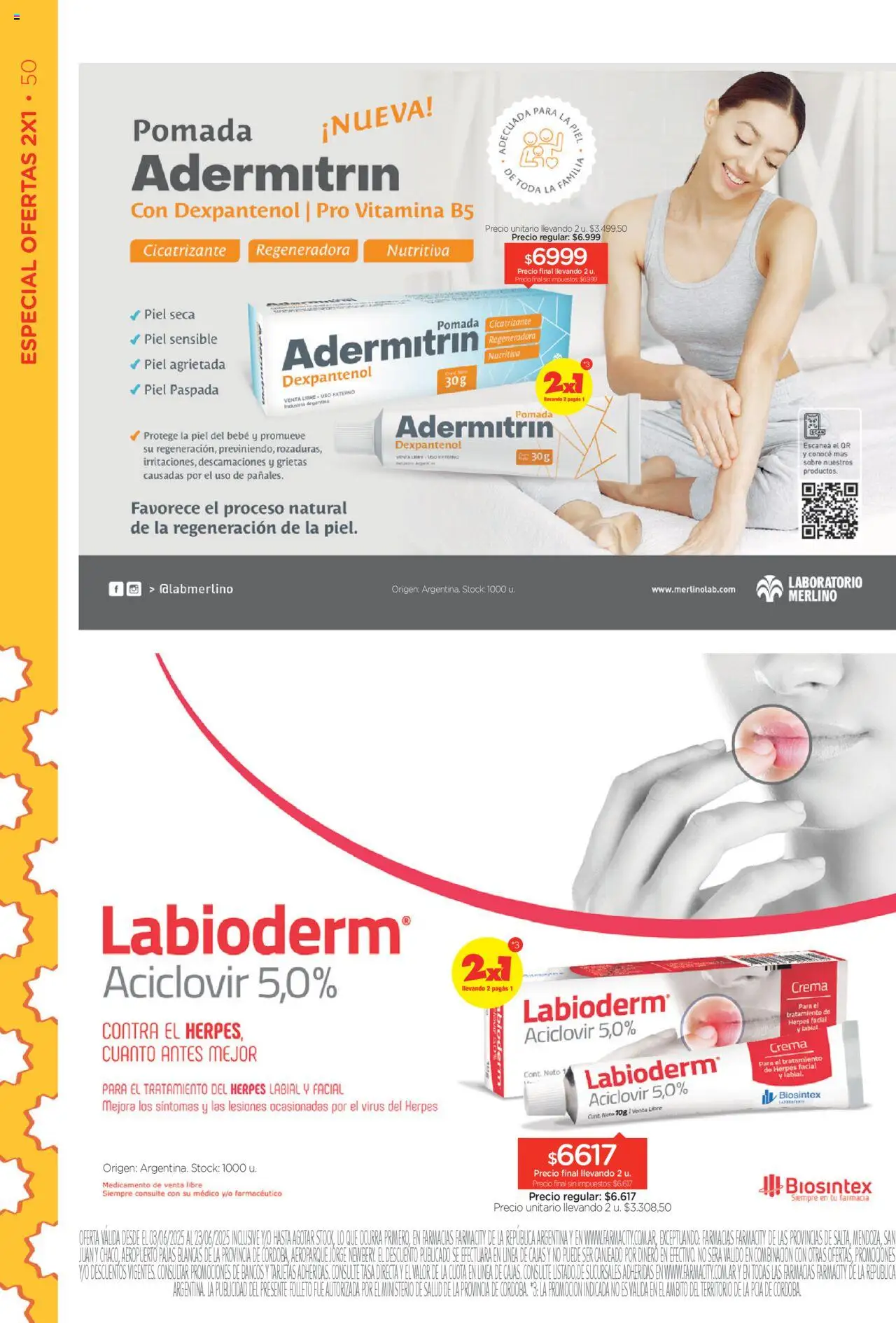 Farmacity catálogo │ válido desde el 03.06.2025 | Página: 50 | Productos: Pomada, Sobre, Crema