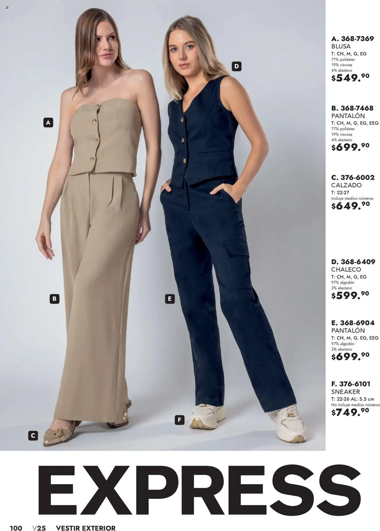 Nuevas ofertas de Andrea válidas en toda la República Mexicana desde el 25.05.2025. ¡Encuentra las mejores ofertas en Andrea - Catálogo Vestir Exterior! | Página: 100 | Productos: Blusa, Chaleco, Algodón