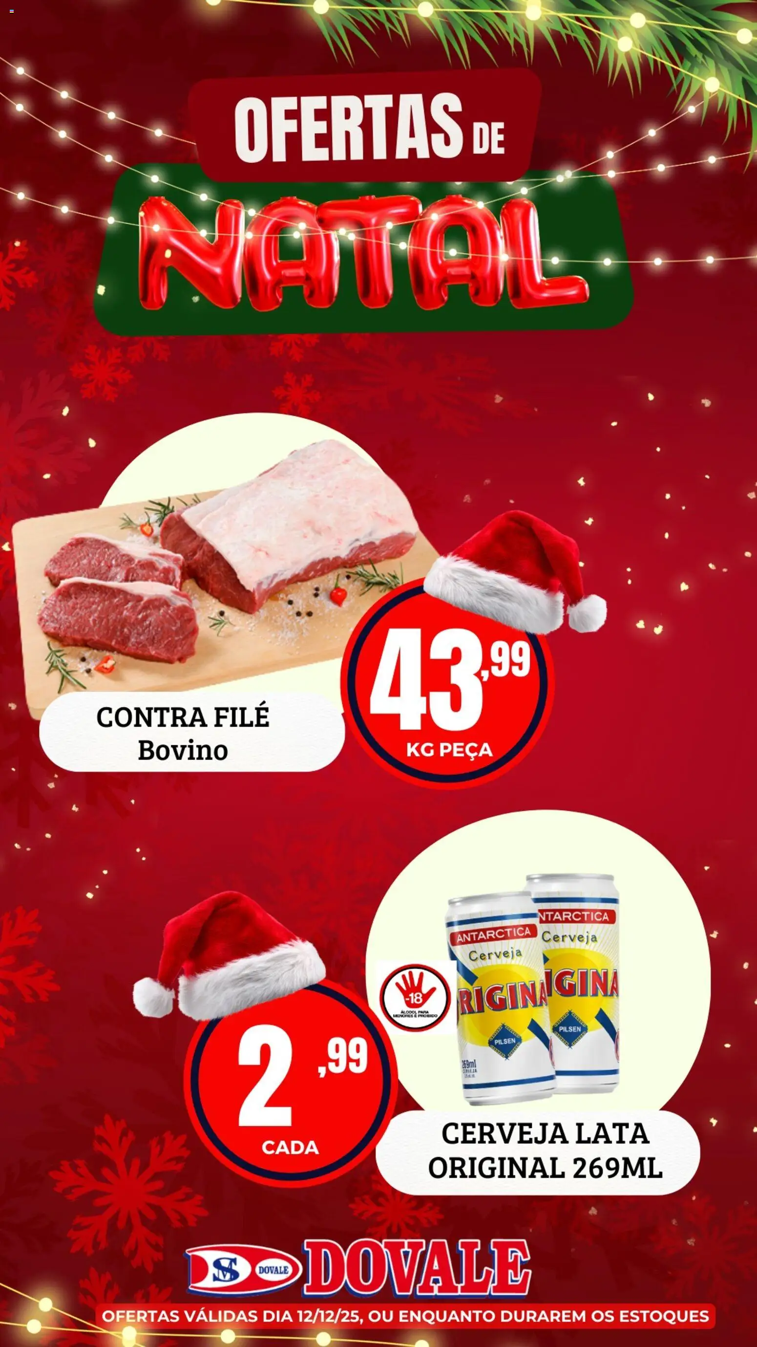 Dovale Folheto - válido de 12.12.2025 | Página: 3 | Produtos: Contra filé, Cerveja