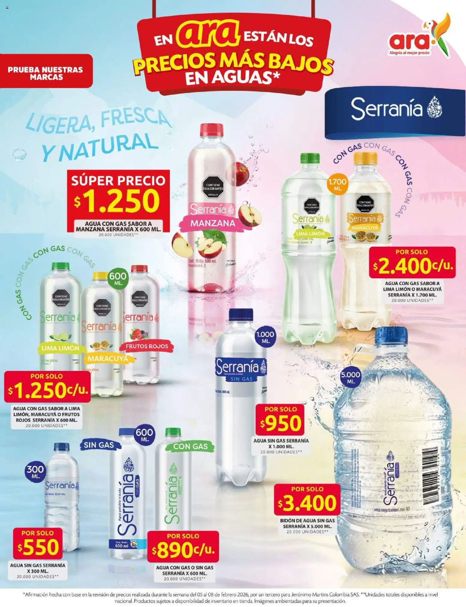 Ara revista - valida desde el 11.02.2026 | Página: 7 | Productos: Agua, Limón, Manzana, Maracuyá