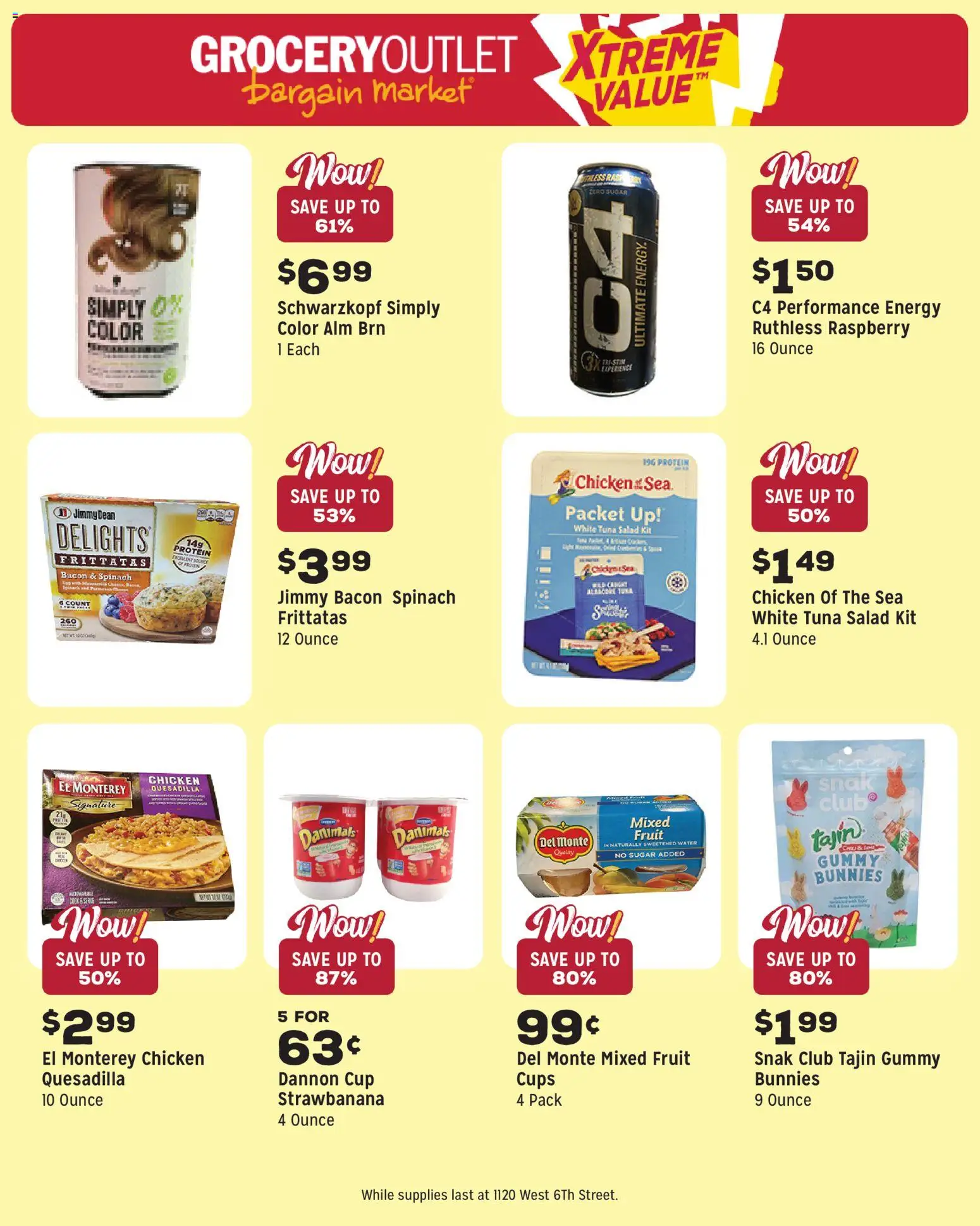 Grocery Outlet Weekly Ad - CA - valid from 25.03.2026 | Page: 15 | Products: Salad, Water, Sugar, Raspberry