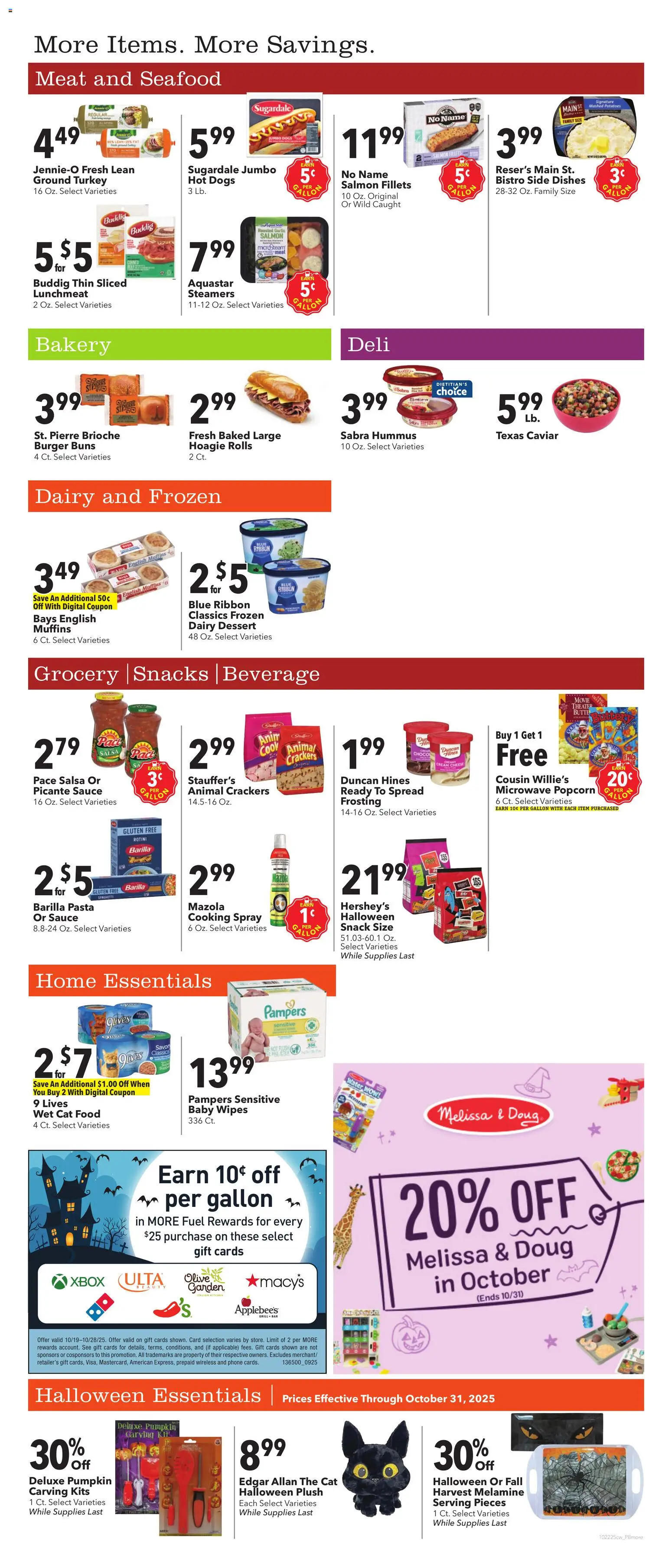 Cash Wise Weekly Ad - valid from 22.10.2025 | Page: 8 | Products: Cat Food, Cream, Potatoes, Pumpkin
