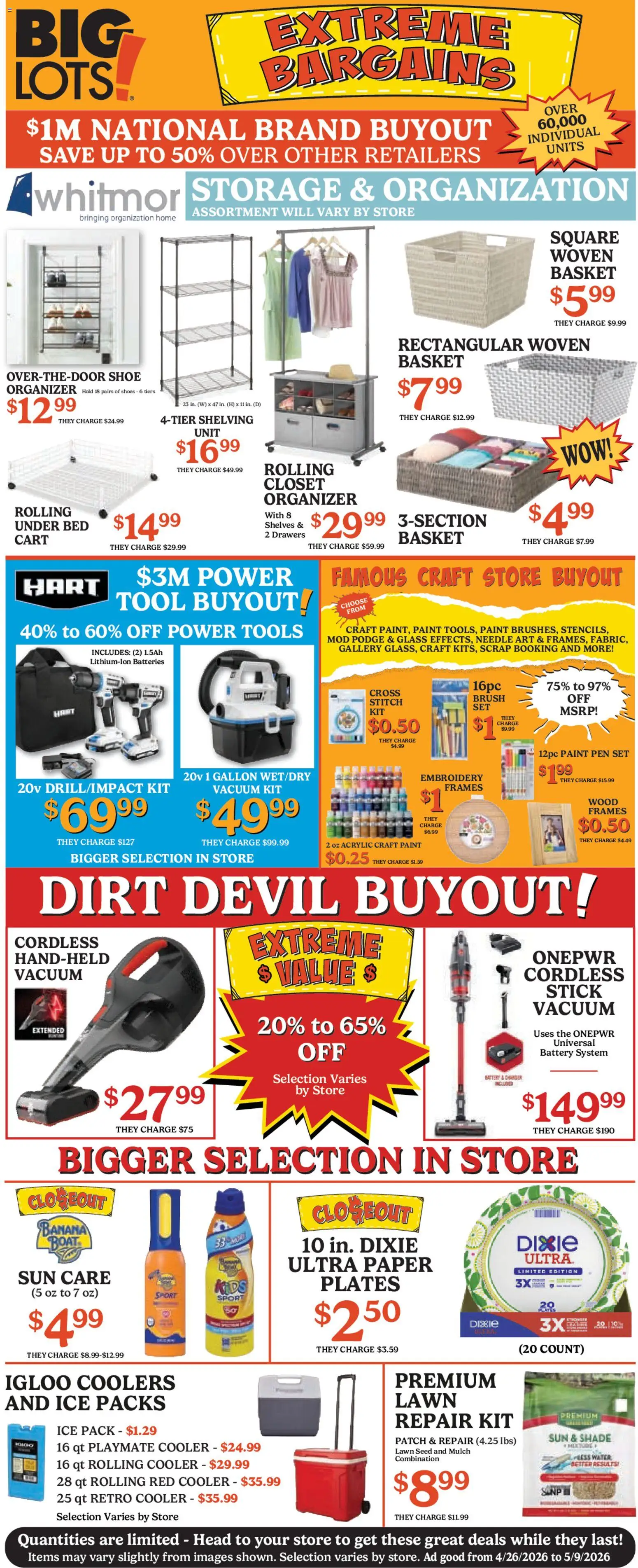 Big Lots Weekly Ad - valid from 26.04.2026 | Page: 1