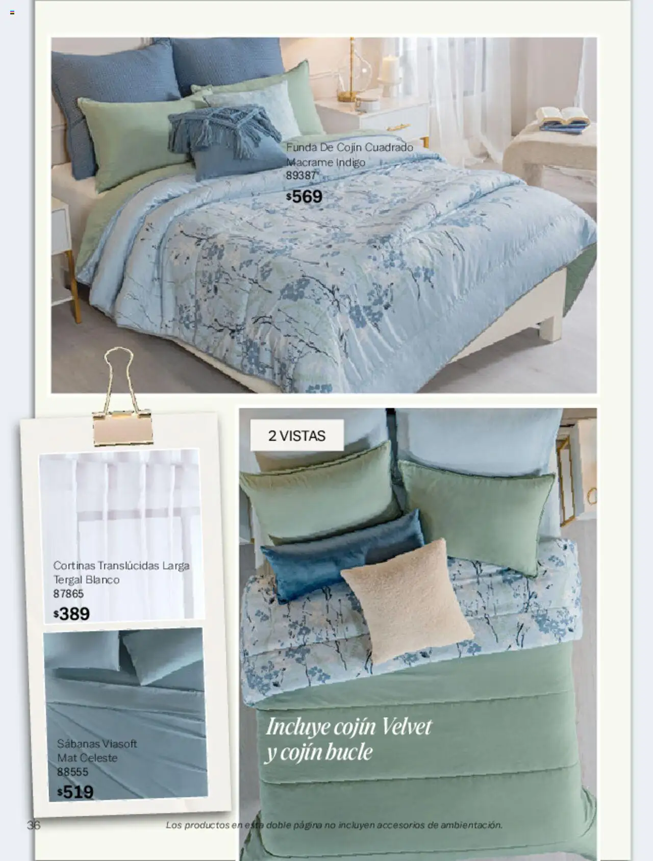 Nuevas ofertas de Vianney válidas en toda la República Mexicana desde el 07.03.2025. ¡Encuentra las mejores ofertas en Vianney catálogo Primavera! | Página: 38 | Productos: Funda, Sabanas, Cortinas