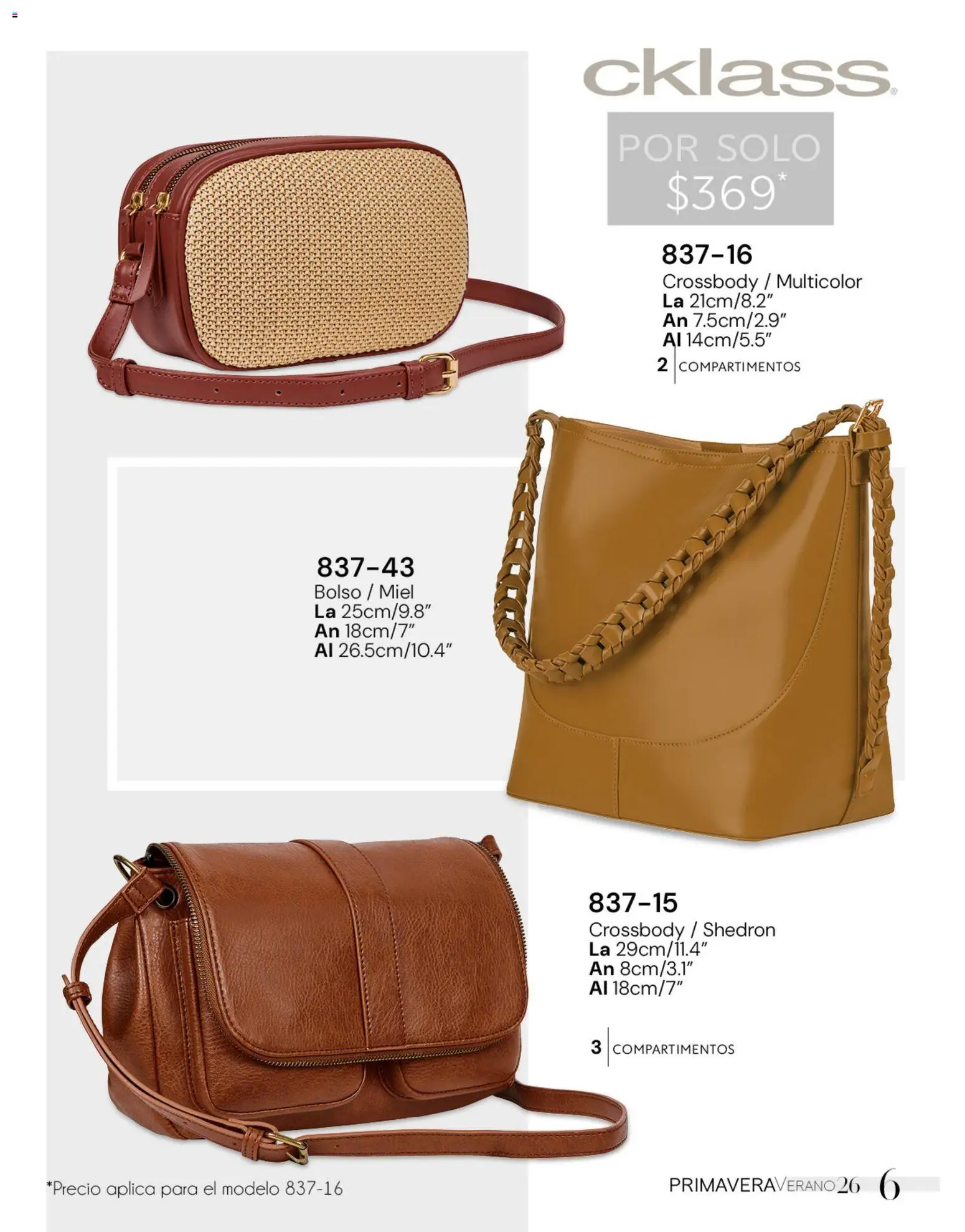 Nuevas ofertas de Cklass válidas en toda la República Mexicana desde el 02.01.2026. ¡Encuentra las mejores ofertas en Cklass catálogo Handbags! | Página: 7 | Productos: Bolso