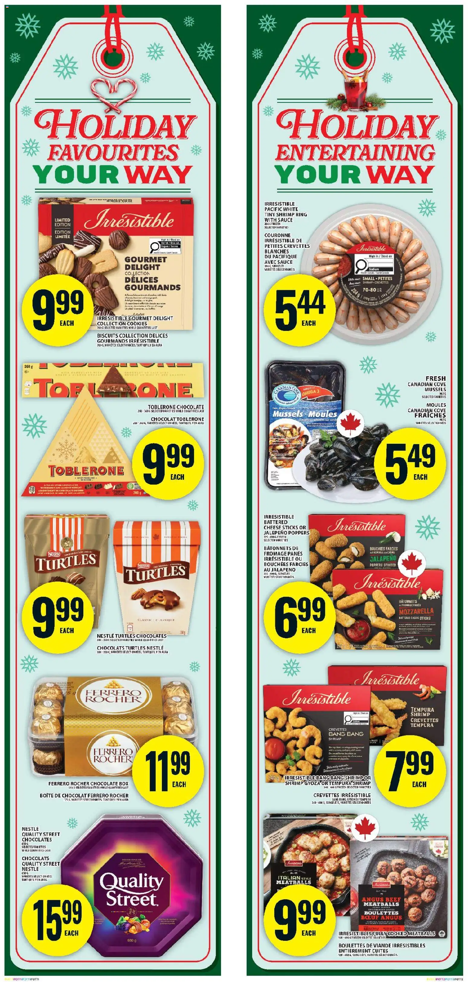Food Basics flyer valid from 18.12.2025 | Page: 2 | Products: Beef, Cookies, Cheese, Chocolate