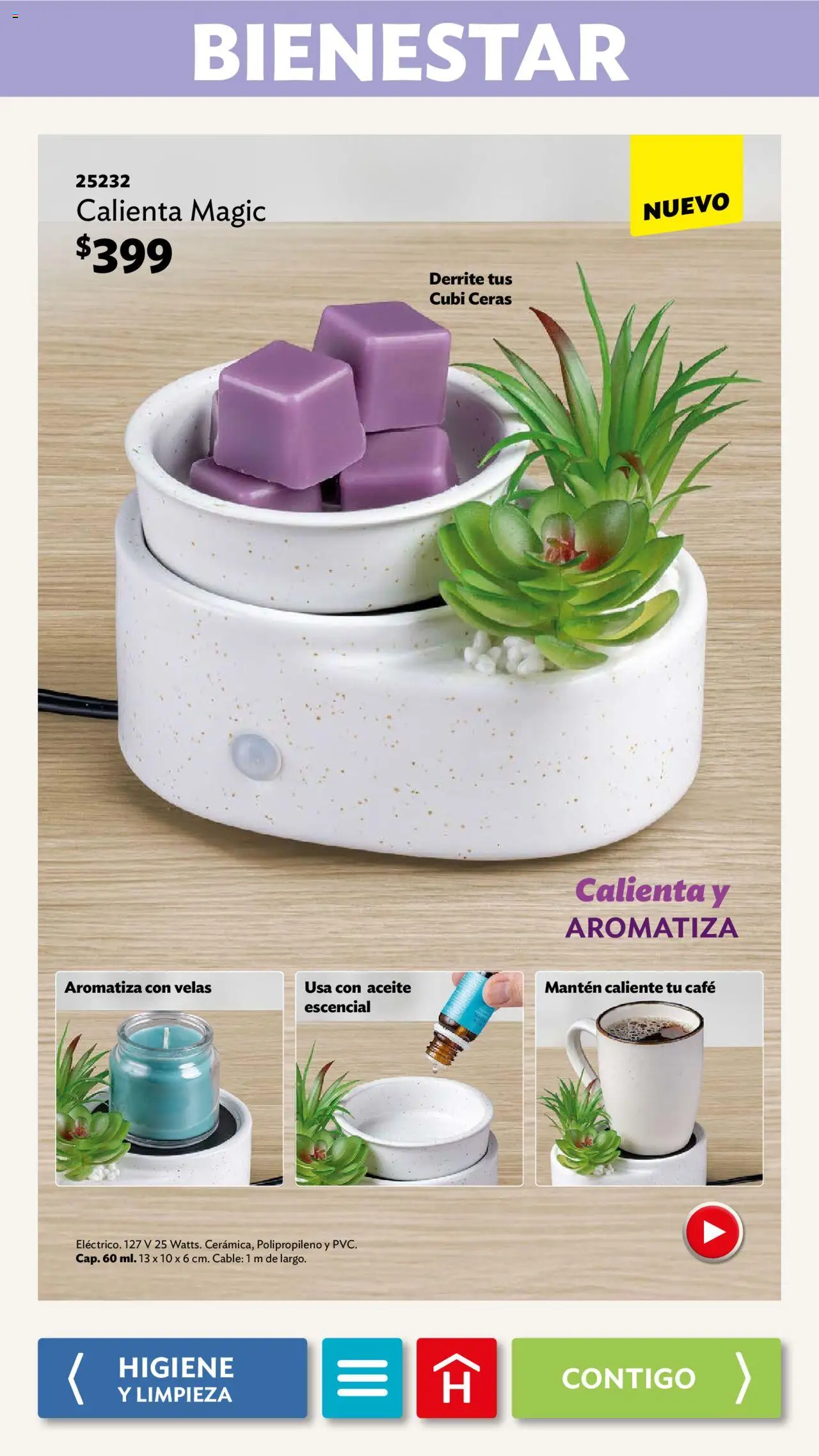 Nuevas ofertas de Betterware válidas en toda la República Mexicana desde el 29.09.2025. ¡Encuentra las mejores ofertas en Betterware - Campaña 10 2025! | Página: 102 | Productos: Aceite, Café, Cable