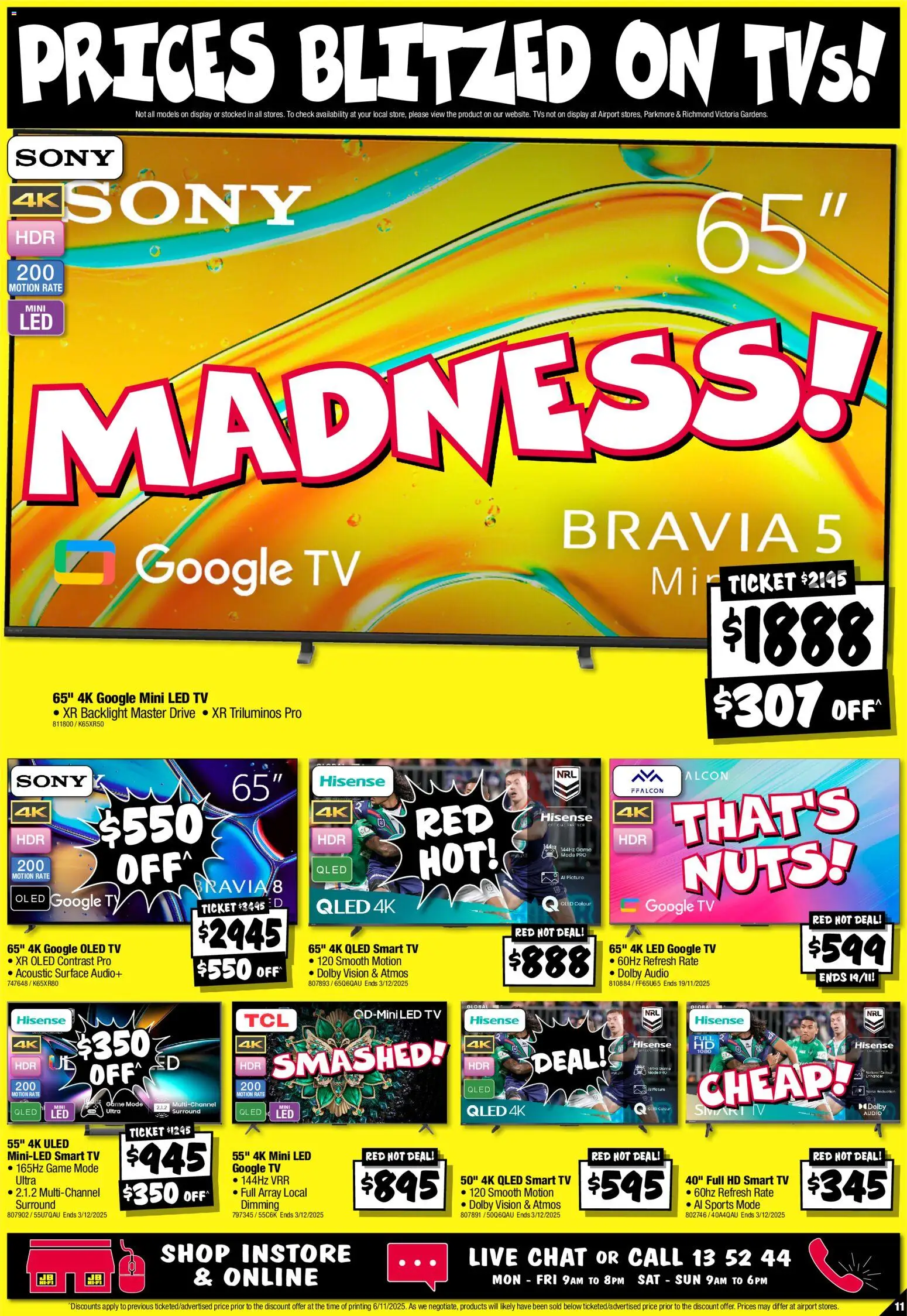 JB Hi-Fi catalogue - valid from 13.11.2025 | Page: 11 | Products: Nuts, Tv, Audio, Smart tv