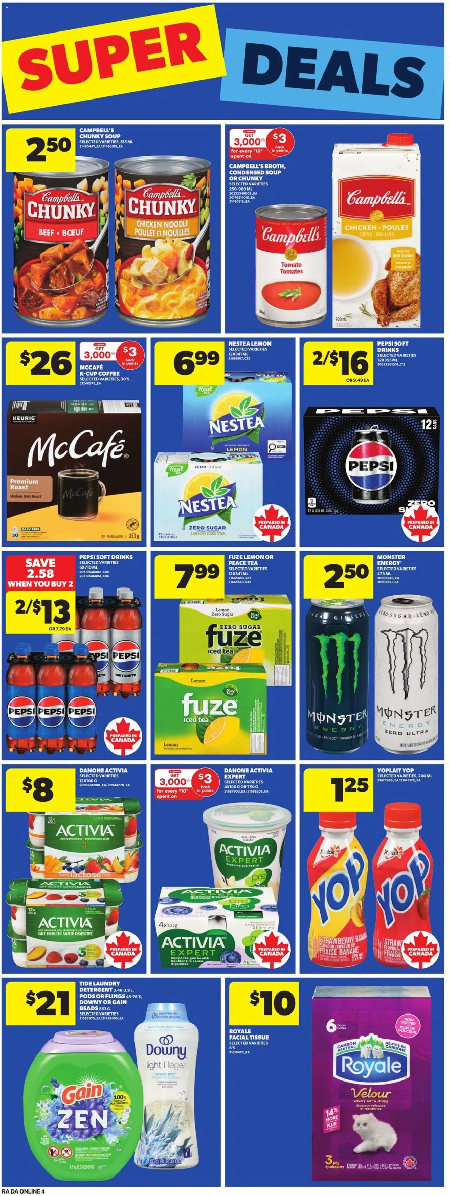 Atlantic Superstore flyer valid from 05.03.2026 | Page: 12 | Products: Tea, Detergent, Coffee, Chicken