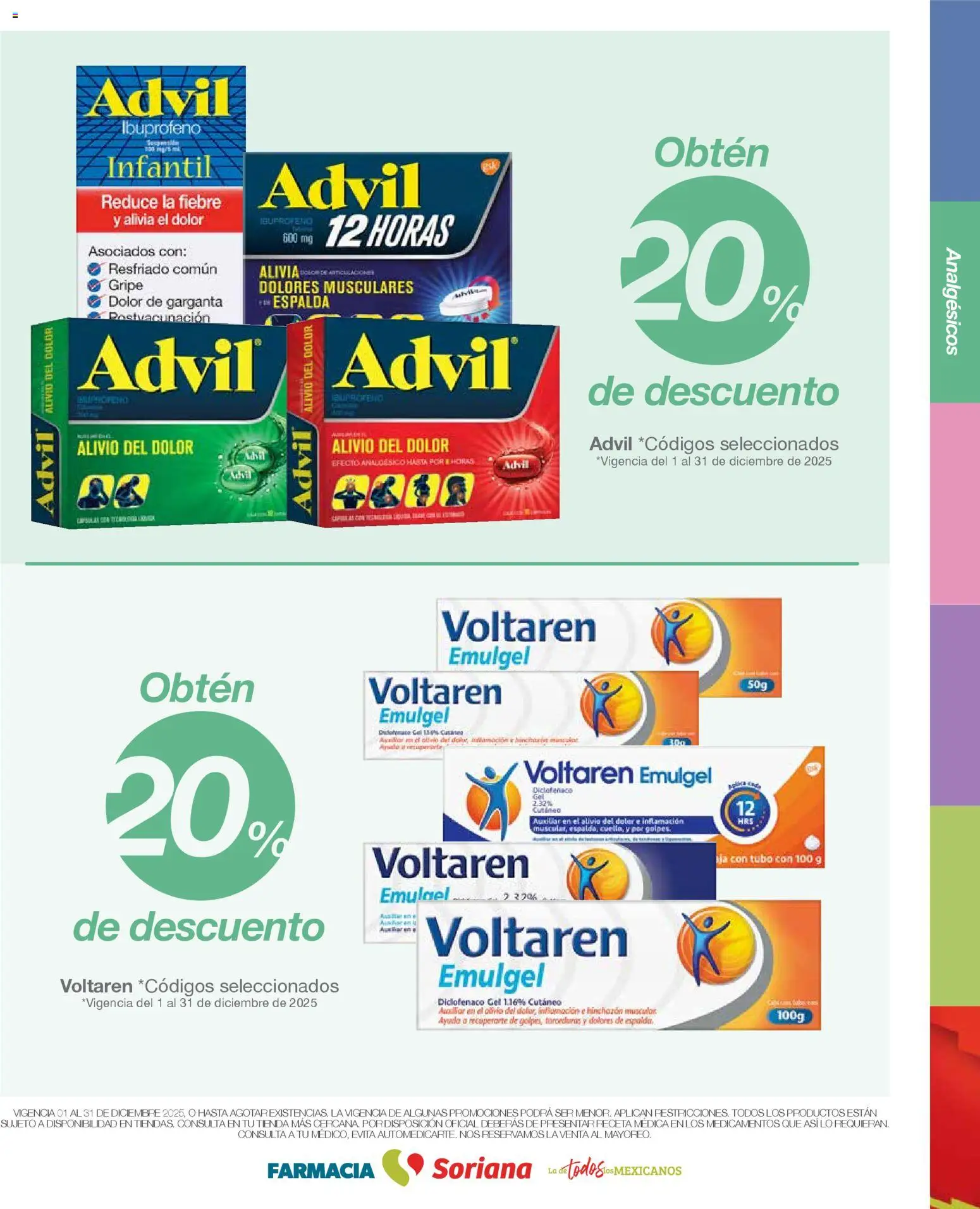 Nuevas ofertas de Soriana válidas en toda la República Mexicana desde el 01.12.2025. ¡Encuentra las mejores ofertas en Soriana - Folleto Farmacia Soriana Diciembre Híper Nacional! | Página: 4