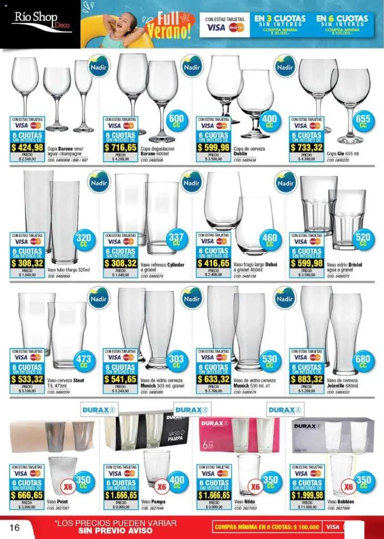 Río Shop Deco catálogo │ válido desde el 02.02.2026 | Página: 16 | Productos: Gin, Champagne, Agua, Cerveza