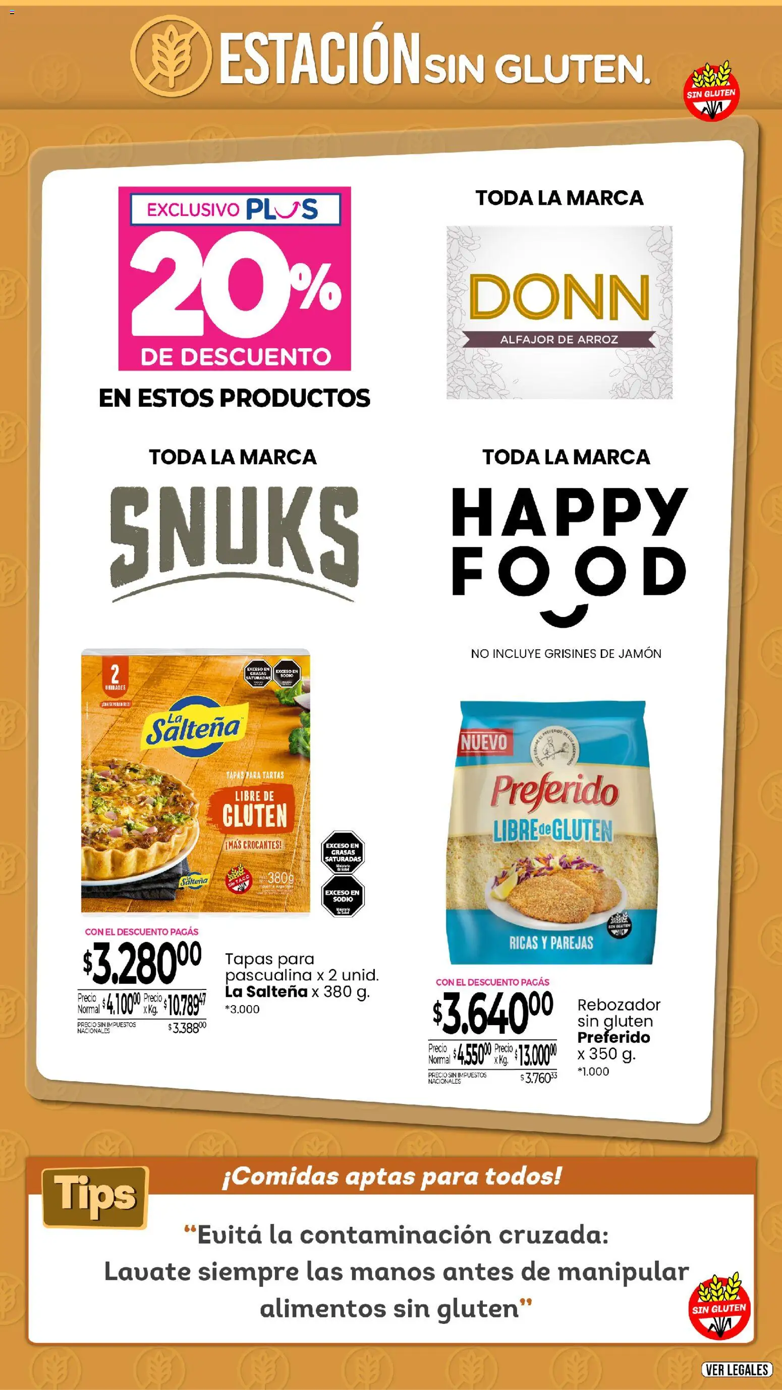 La Anonima - catalogos-masivos - libre-gluten │ válido desde el 30.10.2025 | Página: 9 | Productos: Jamón, Alfajor, Arroz