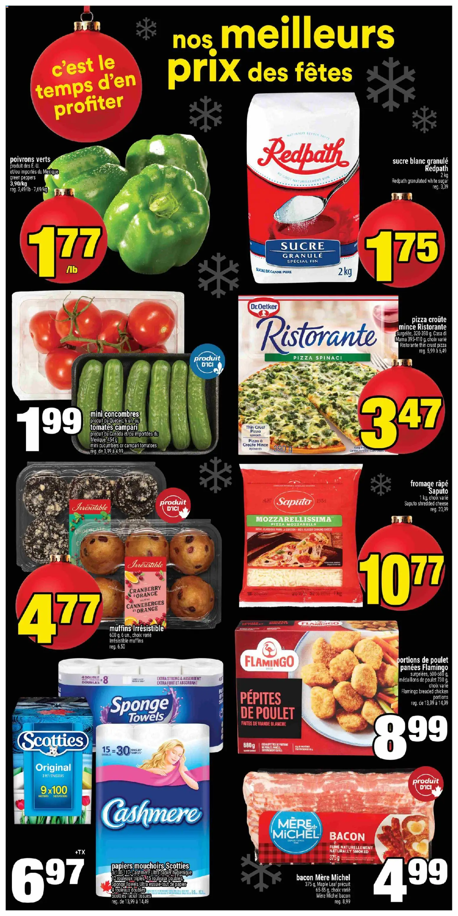 Super C flyer valid from 04.12.2025 | Page: 2 | Products: Cucumbers, Sponge, Cheese, Chicken