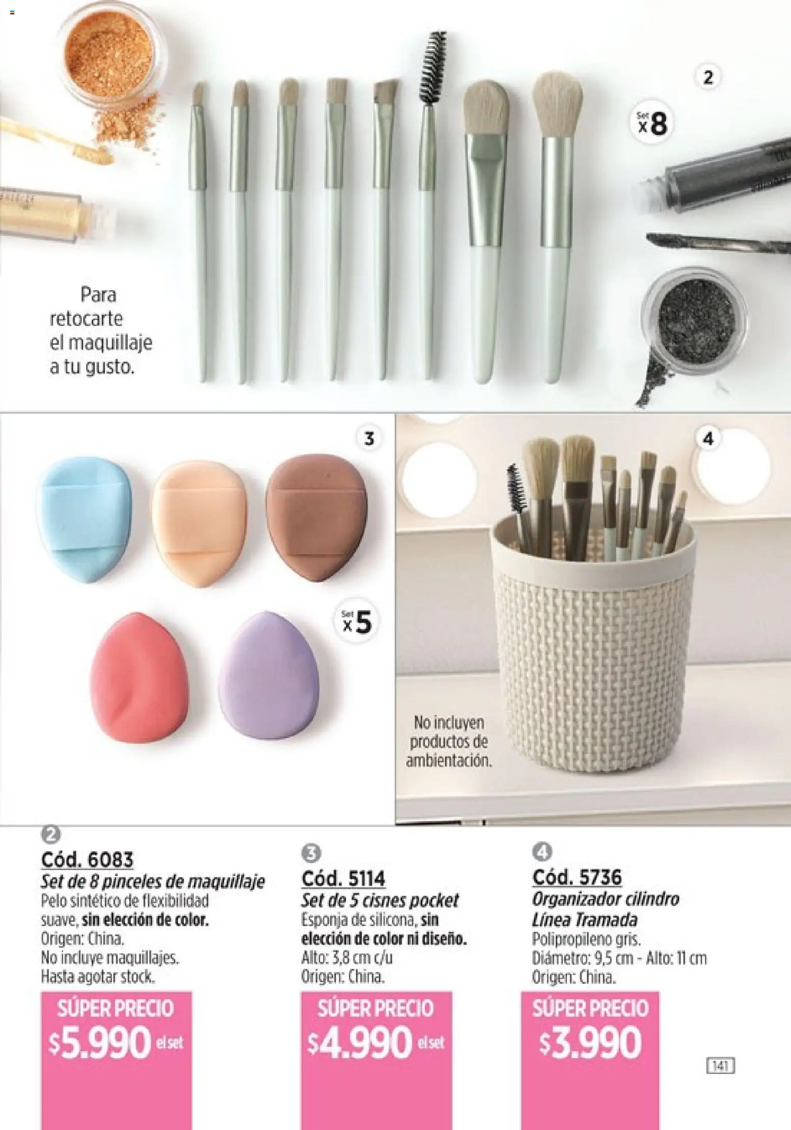 Catálogo Amodil Campaña 4 │ válido desde el 01.03.2026 | Página: 141 | Productos: Organizador, Maquillaje, Esponja