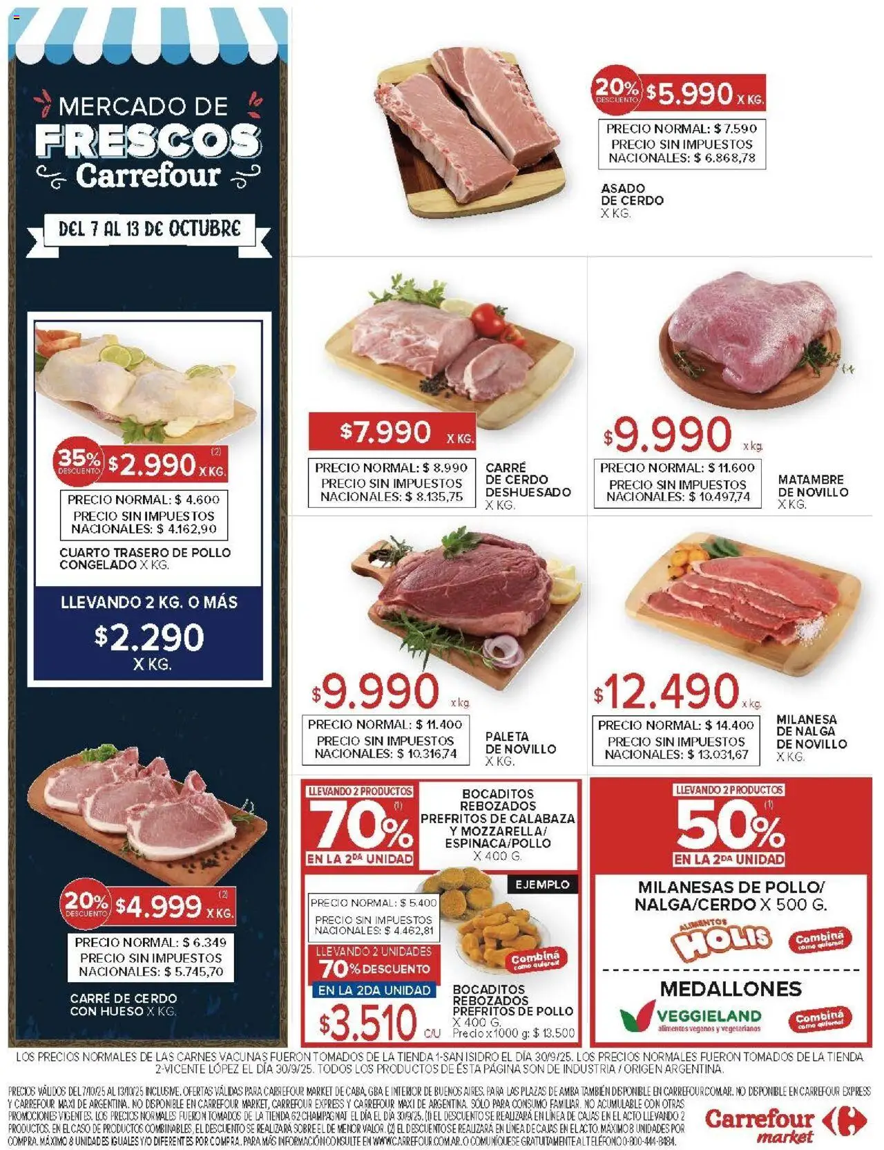 Carrefour Market catálogo │ válido desde el 07.10.2025 | Página: 14 | Productos: Caso, Sobre, Pollo, Milanesa