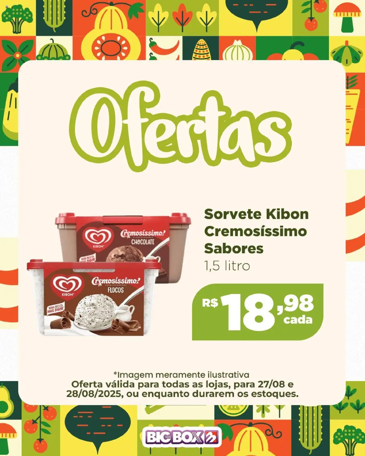 Big Box Folheto - válido de 27.08.2025 | Página: 16 | Produtos: Chocolate, Flocos, Sorvete
