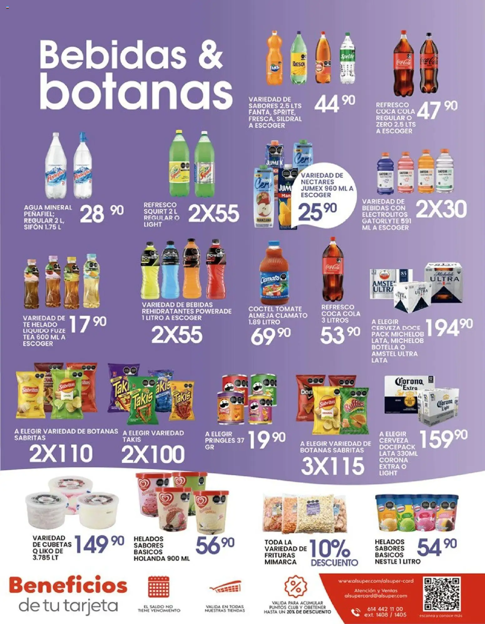 Nuevas ofertas de Alsuper válidas en toda la República Mexicana desde el 24.04.2026. ¡Encuentra las mejores ofertas en Alsuper folleto Torreon! | Página: 7 | Productos: Refresco, Agua, Helado, Botella