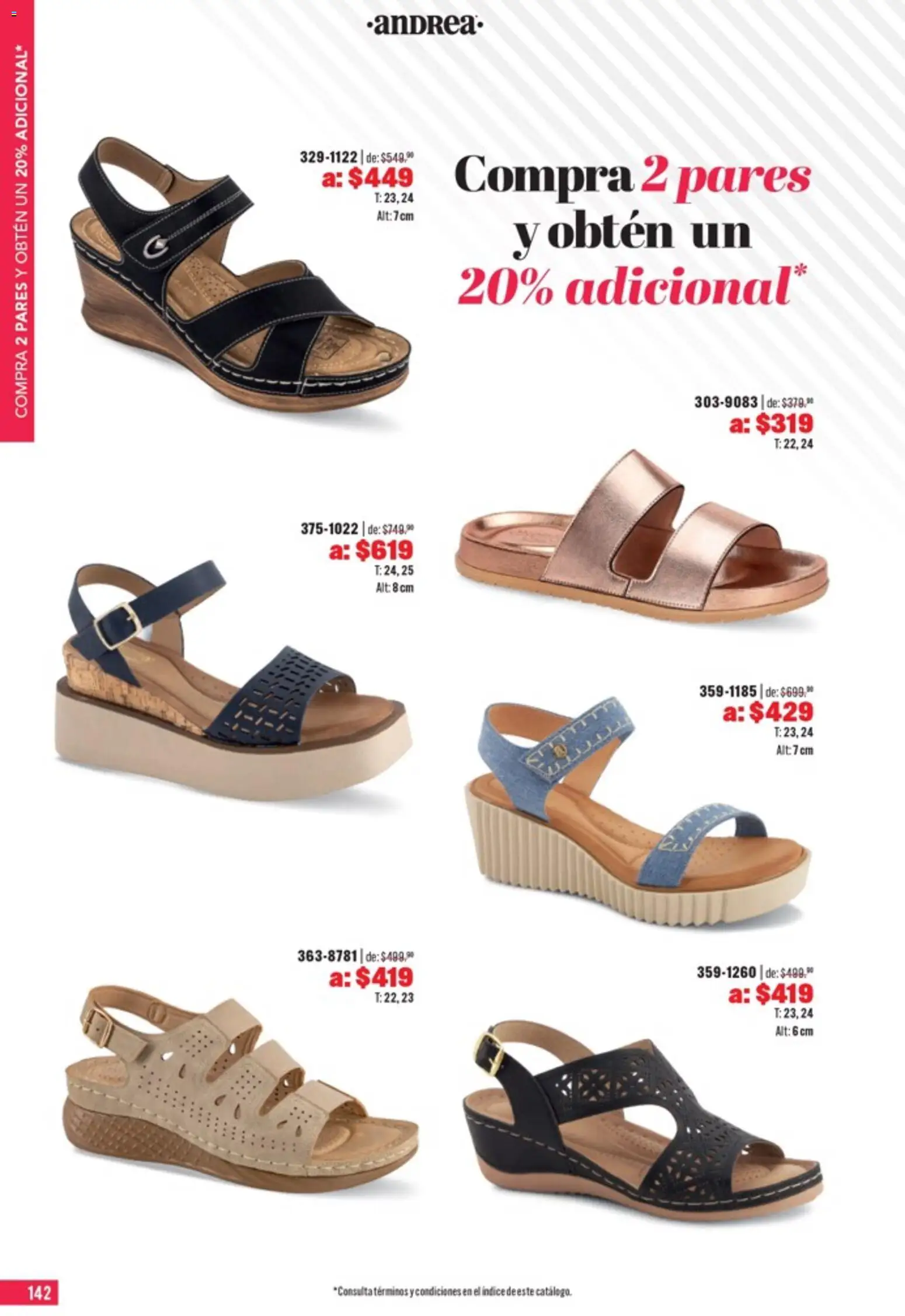 Nuevas ofertas de Andrea válidas en toda la República Mexicana desde el 05.04.2026. ¡Encuentra las mejores ofertas en Andrea catálogo Outlet! | Página: 142