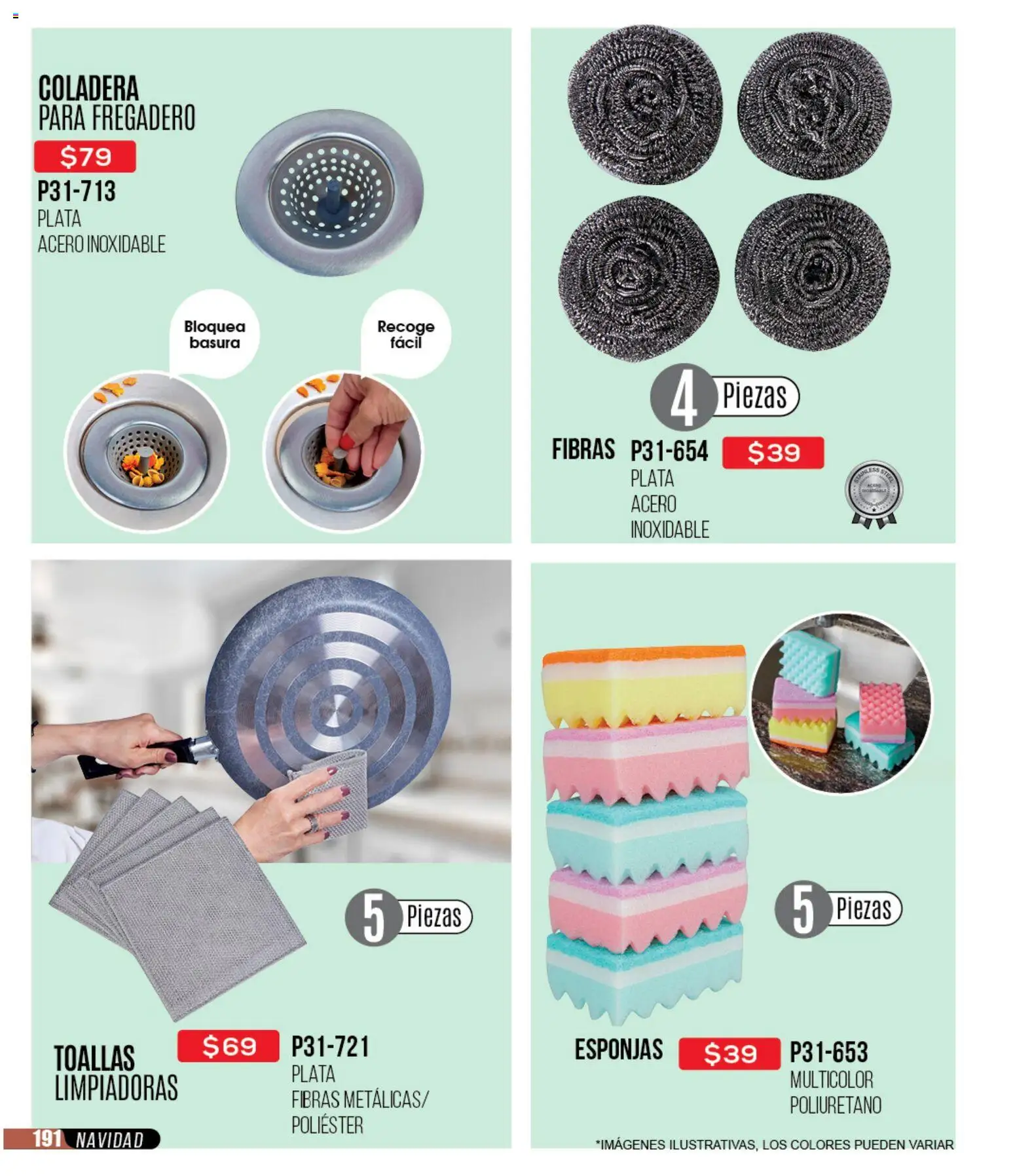 Nuevas ofertas de Cklass válidas en toda la República Mexicana desde el 30.11.2025. ¡Encuentra las mejores ofertas en Cklass catálogo Rebajas Navideñas Ropa! | Página: 192 | Productos: Toallas