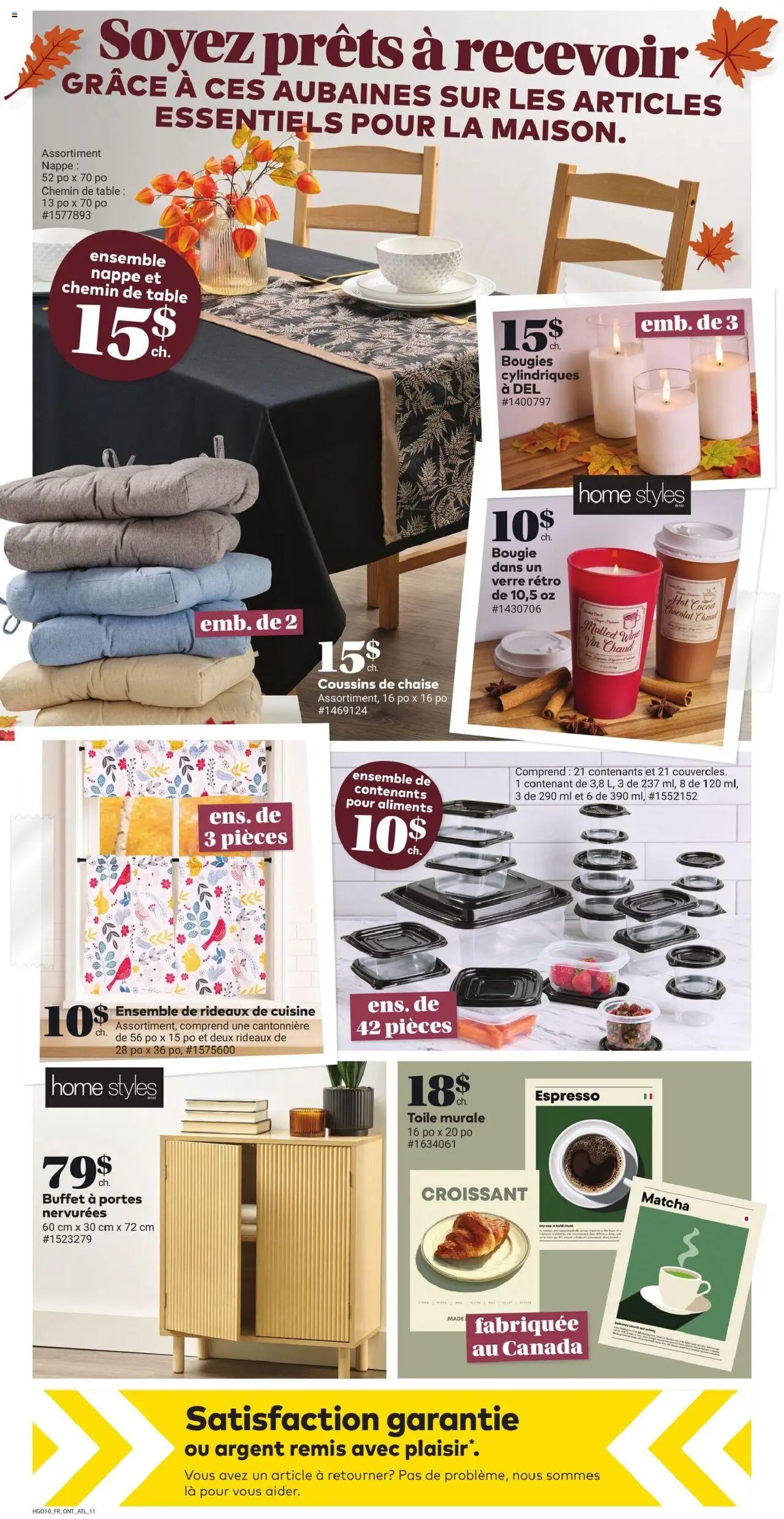 Giant Tiger flyer valid from 08.10.2025 | Page: 13 | Products: Table, Chair, Sideboard, Wine