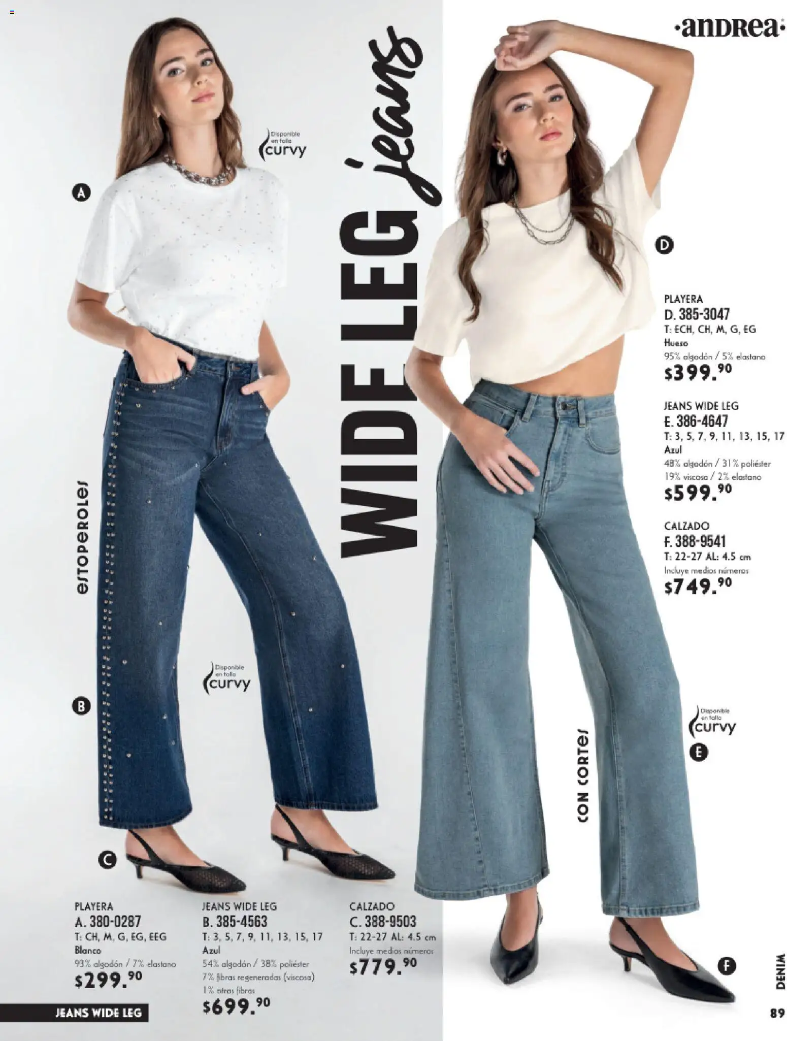 Nuevas ofertas de Andrea válidas en toda la República Mexicana desde el 25.01.2026. ¡Encuentra las mejores ofertas en Andrea catálogo Vestir! | Página: 89 | Productos: Algodón, Playera