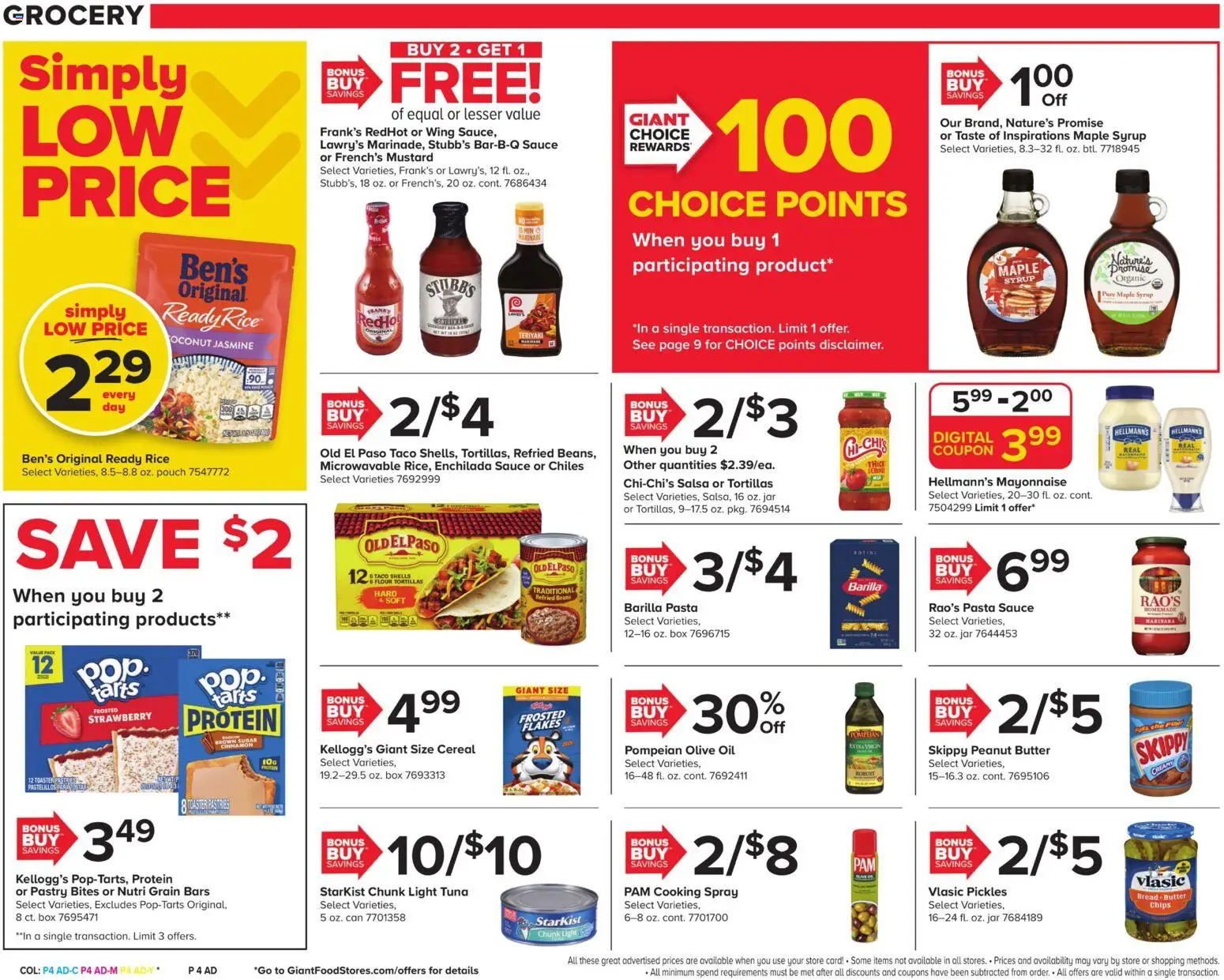 Giant Weekly Ad - valid from 24.04.2026 | Page: 9 | Products: Toaster, Oil, Sauce, Sugar