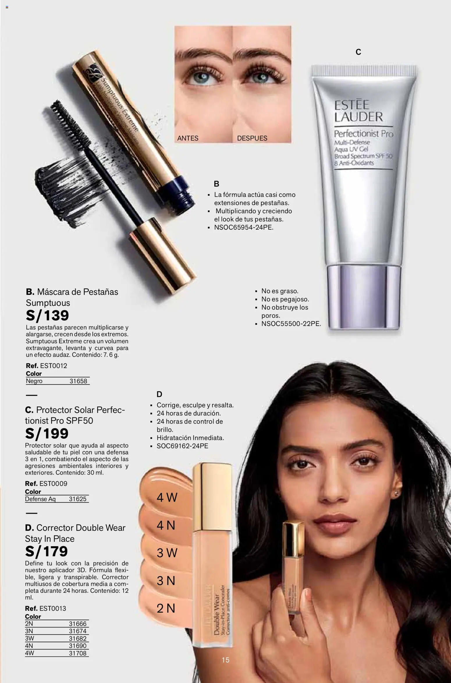 Catálogo Leonisa válido desde 16.01.2026 | Página: 15 | Productos: Máscara, Protector solar, Corrector