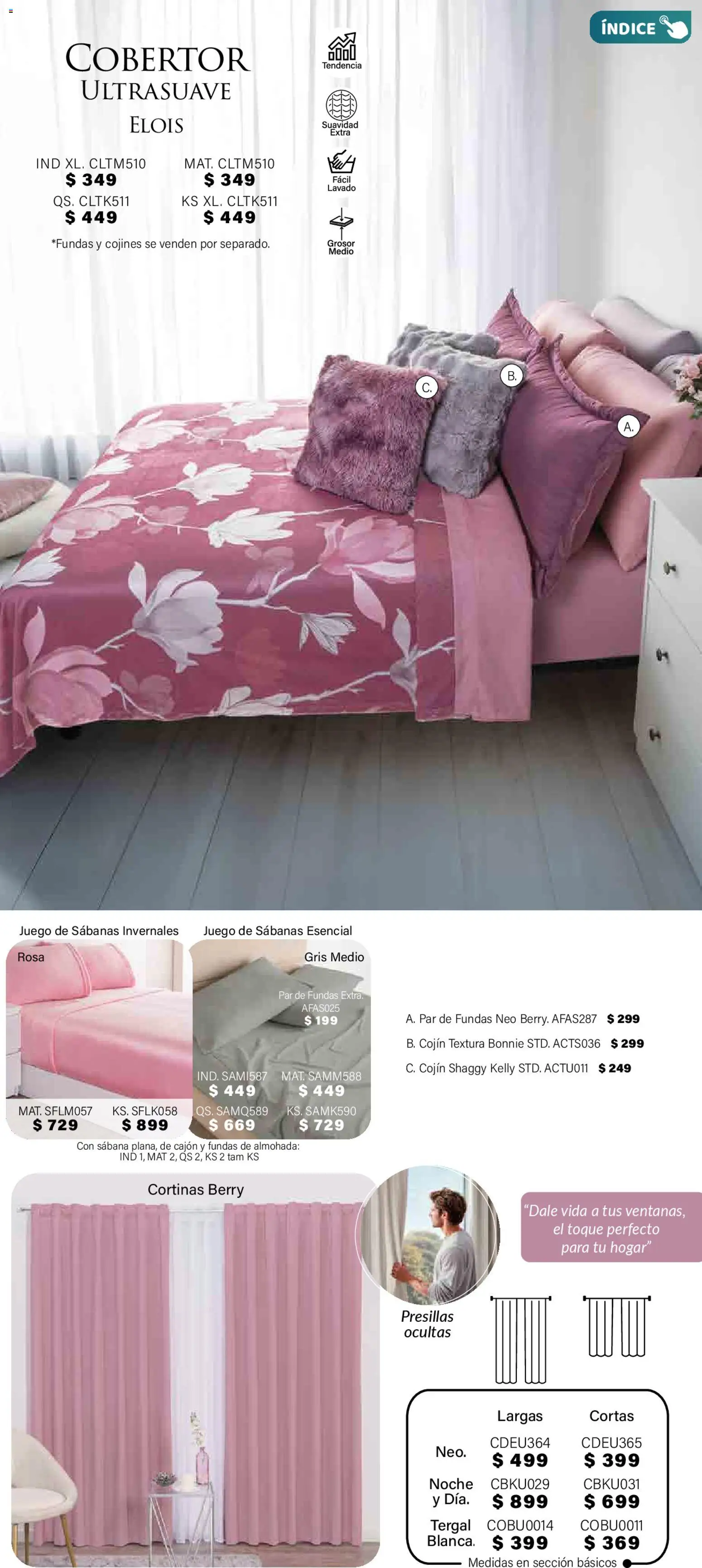 Nuevas ofertas de Colchas Concord válidas en toda la República Mexicana desde el 01.11.2025. ¡Encuentra las mejores ofertas en Colchas Concord Buen Fin! | Página: 404 | Productos: Cobertor, Juego, Almohada, Cortinas